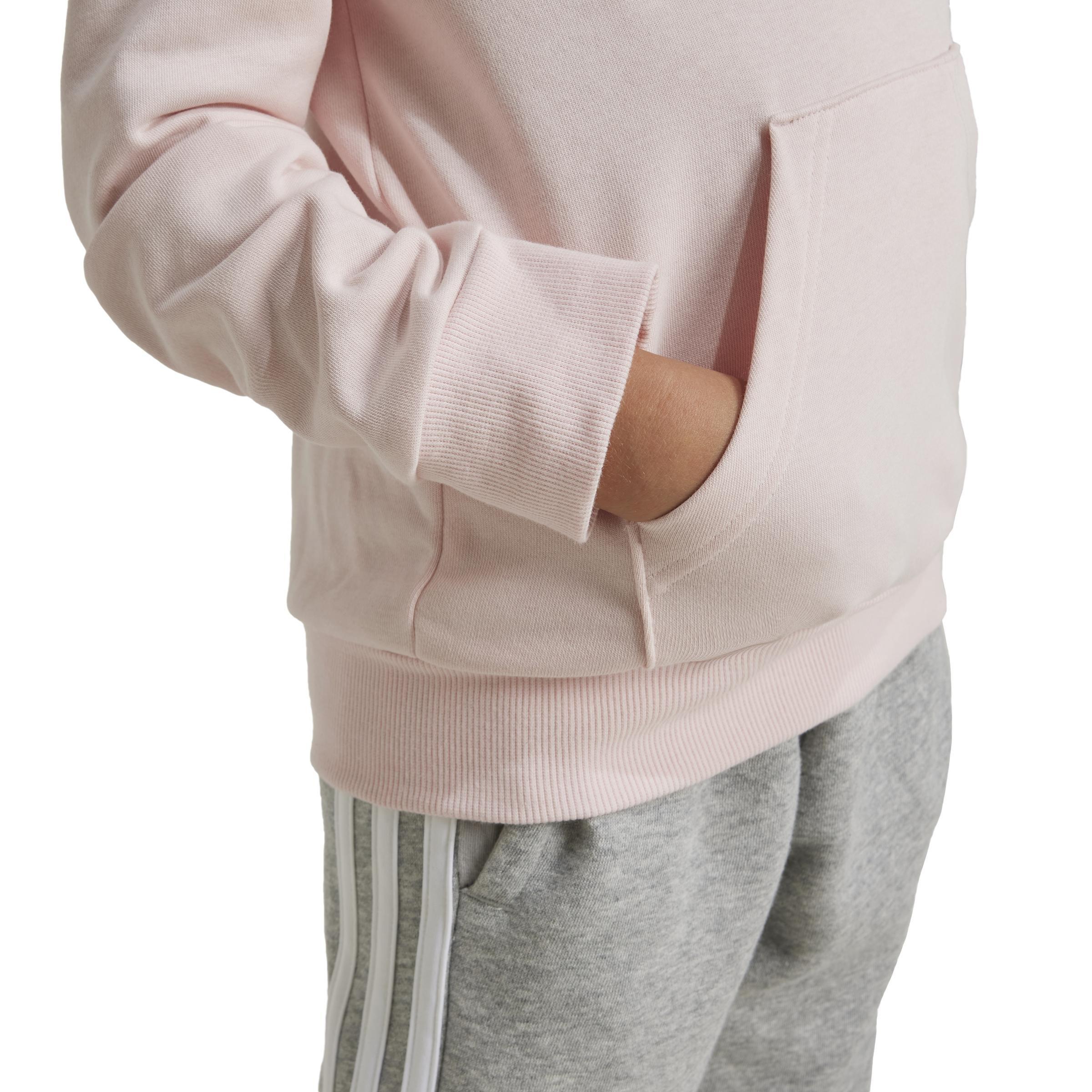 Unisex Kids Essentials Logo Hoodie, Pink, , large image number 4