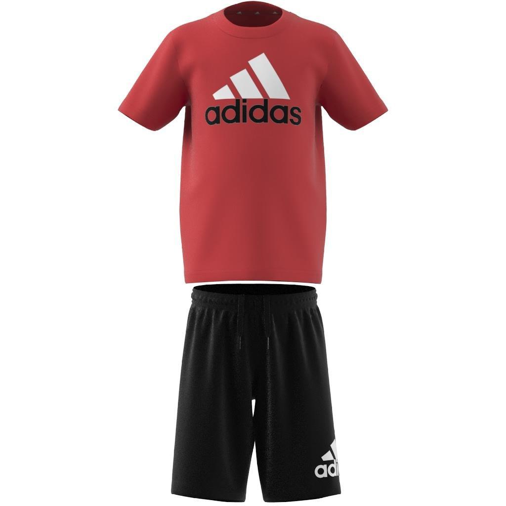 Unisex Kids Essentials Logo Tee and Short Set, Orange, , large image number 5