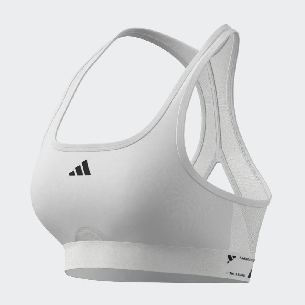 Powerreact Training Medium-Support Bra, White, A901_ONE, large image number 1