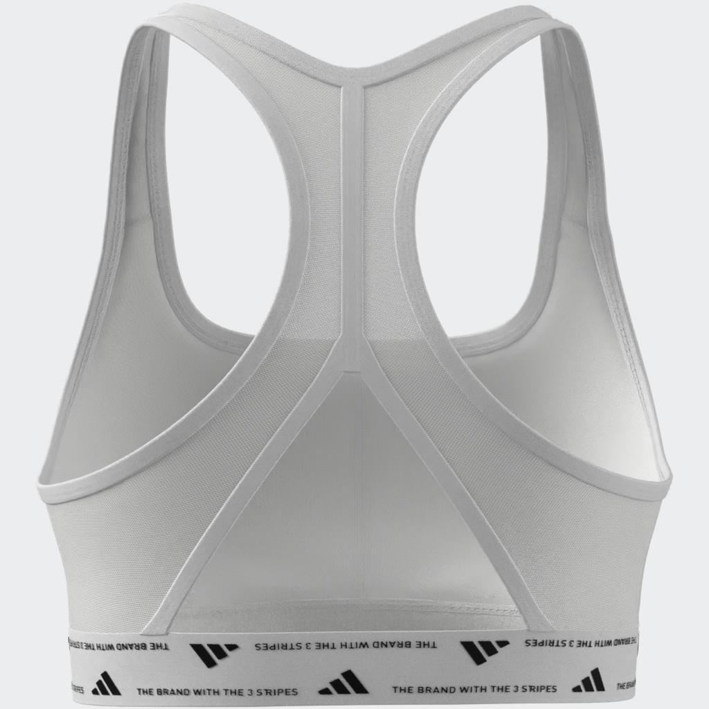 Powerreact Training Medium-Support Bra, White, A901_ONE, large image number 2