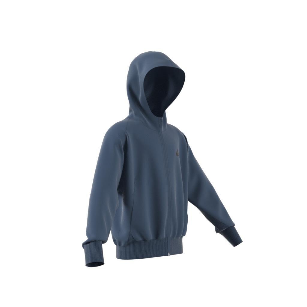 Unisex Kids Z.N.E. Woven Full-Zip Track Jacket, Blue, A901_ONE, large image number 6