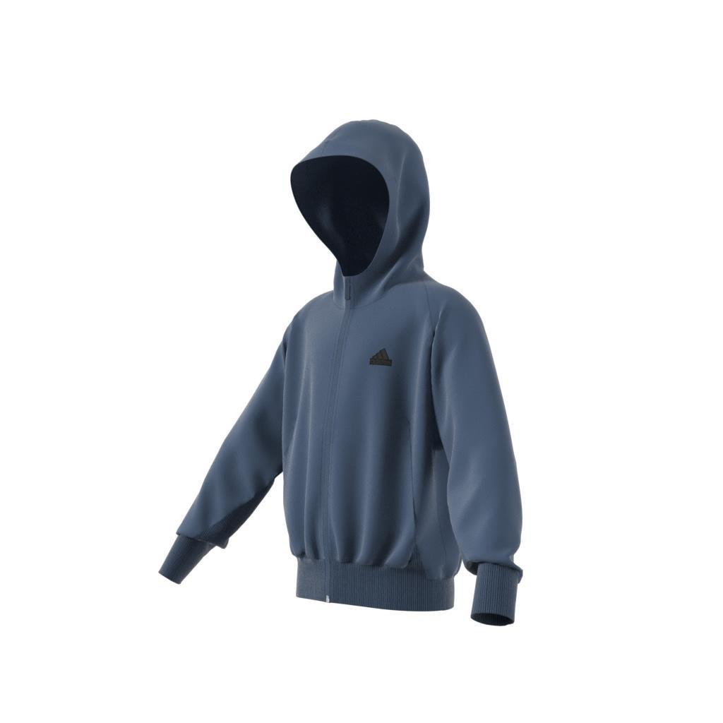 Unisex Kids Z.N.E. Woven Full-Zip Track Jacket, Blue, , large image number 12