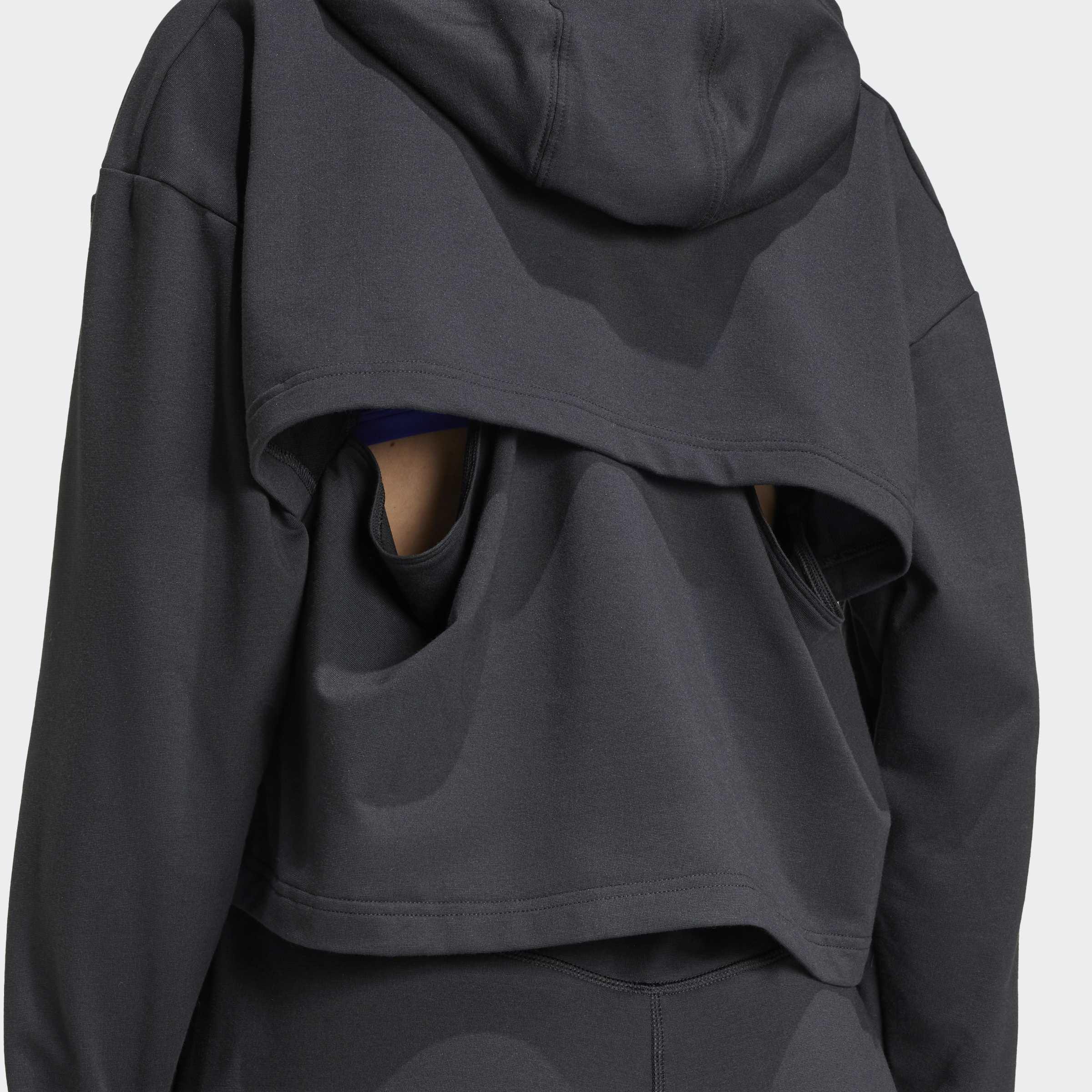 Power Loose Fit Back Ventilation Hoodie, Black, A901_ONE, large image number 9