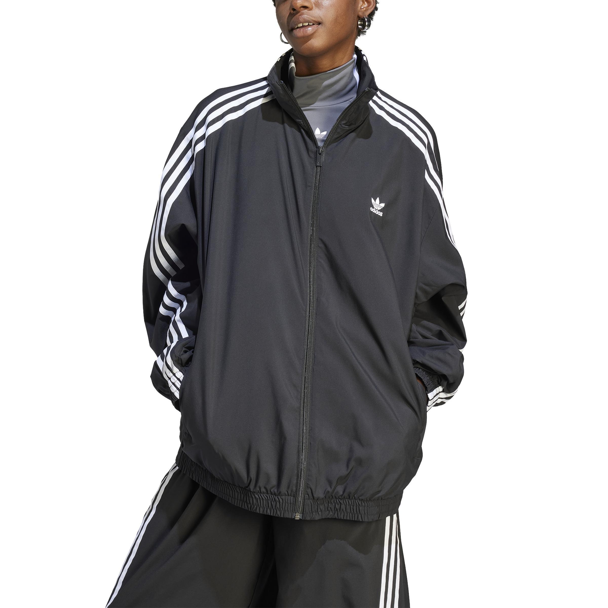 Adilenium Oversized Track Top, Black, A901_ONE, large image number 0