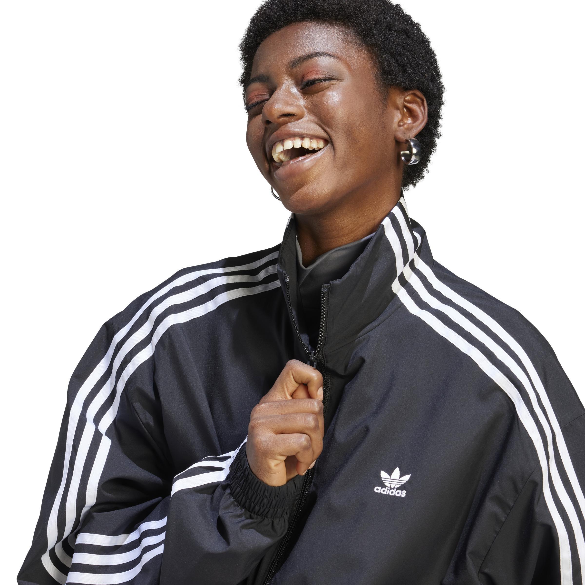 Adilenium Oversized Track Top, Black, A901_ONE, large image number 4