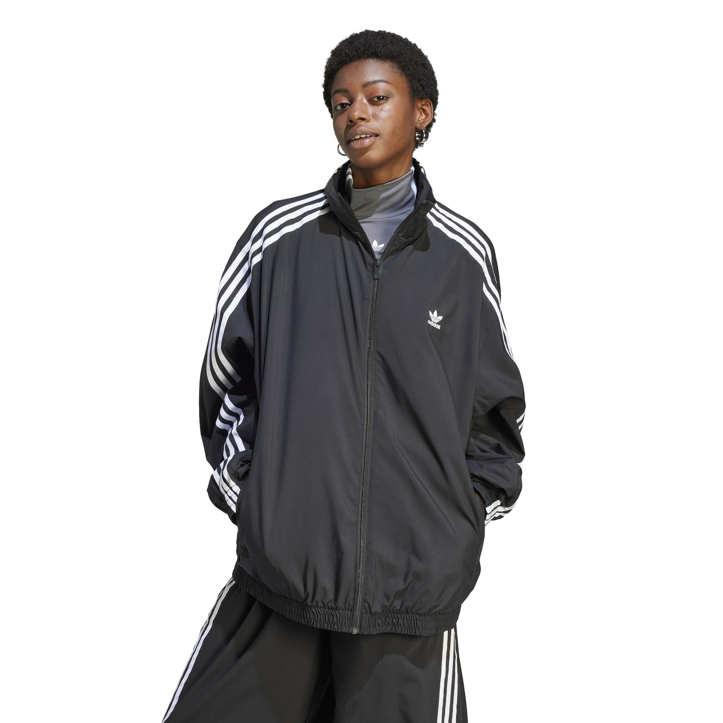 Adilenium Oversized Track Top, Black, A901_ONE, large image number 7