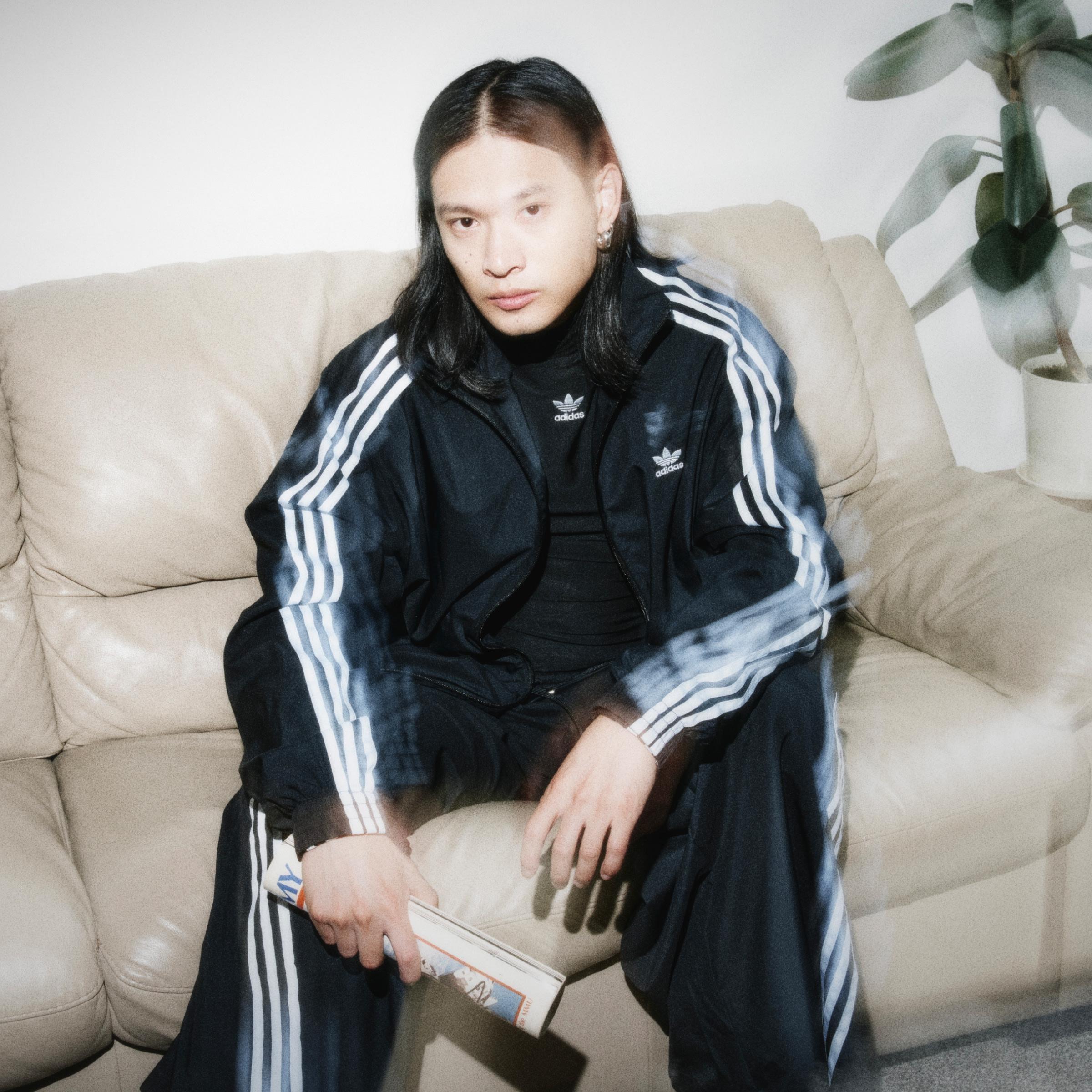Adilenium Oversized Track Top, Black, , large image number 8