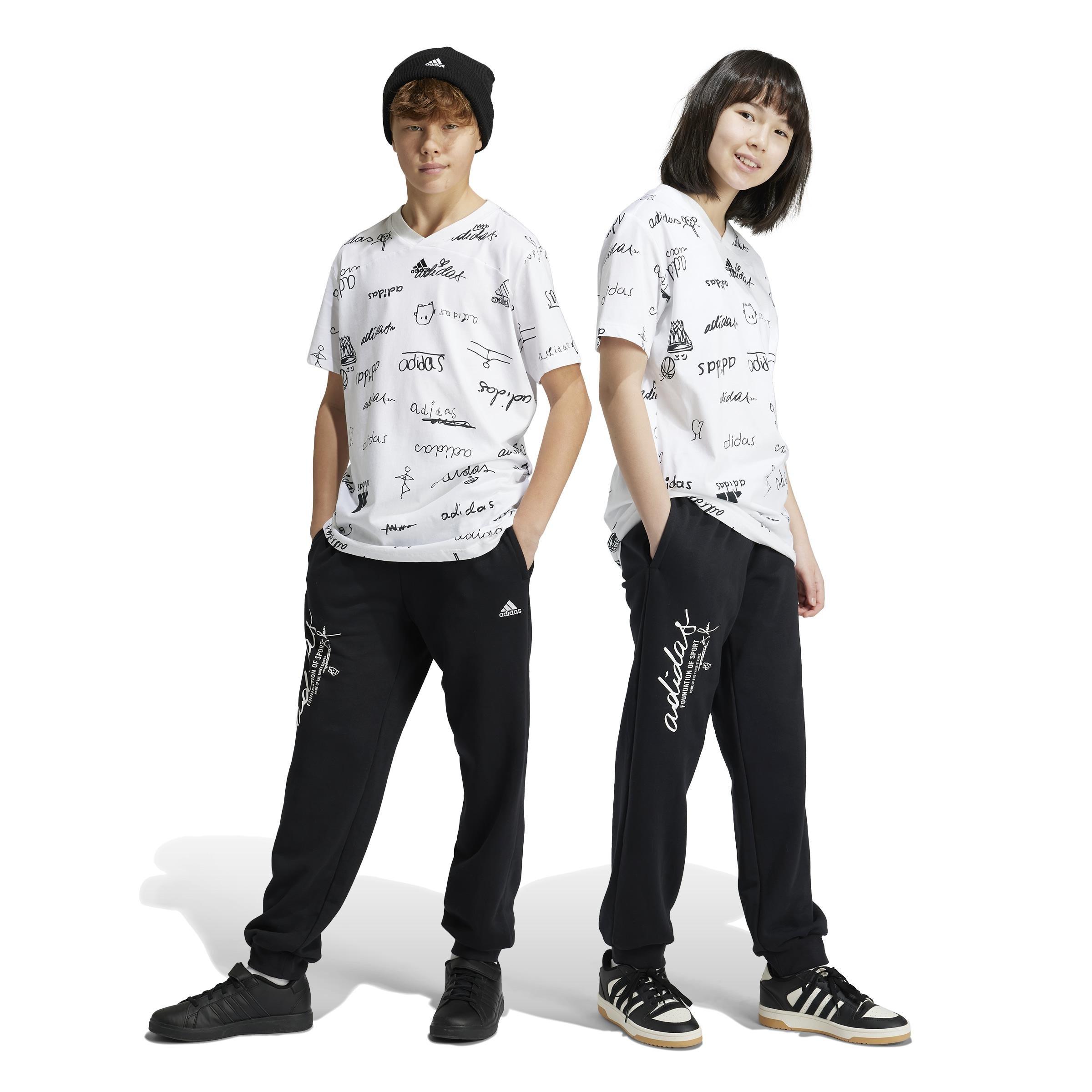 Unisex Kids Brand Love Pant, Black, A901_ONE, large image number 5