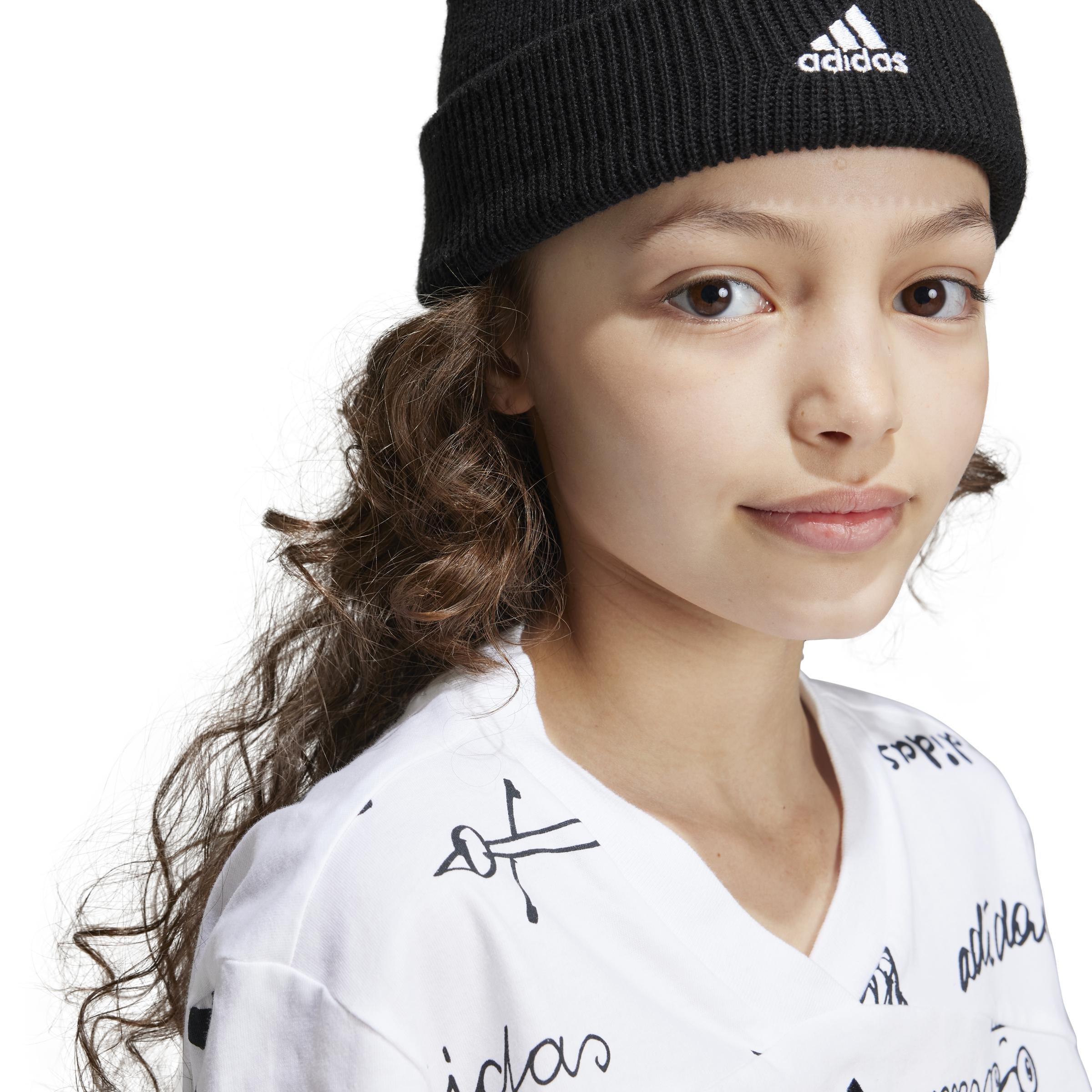 Kids Brand Love Cropped T-Shirt, White, A901_ONE, large image number 4
