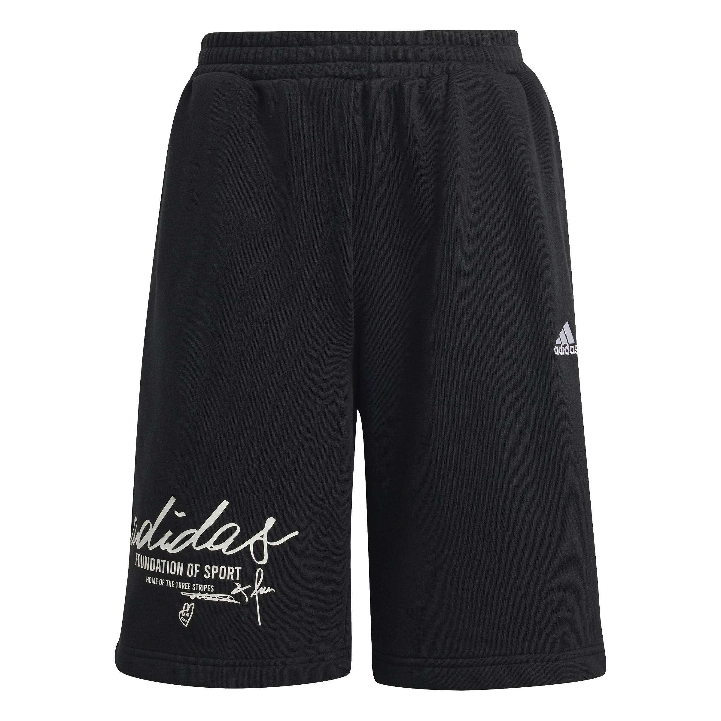 Unisex Kids Brand Love Shorts, Multicolour, A901_ONE, large image number 0