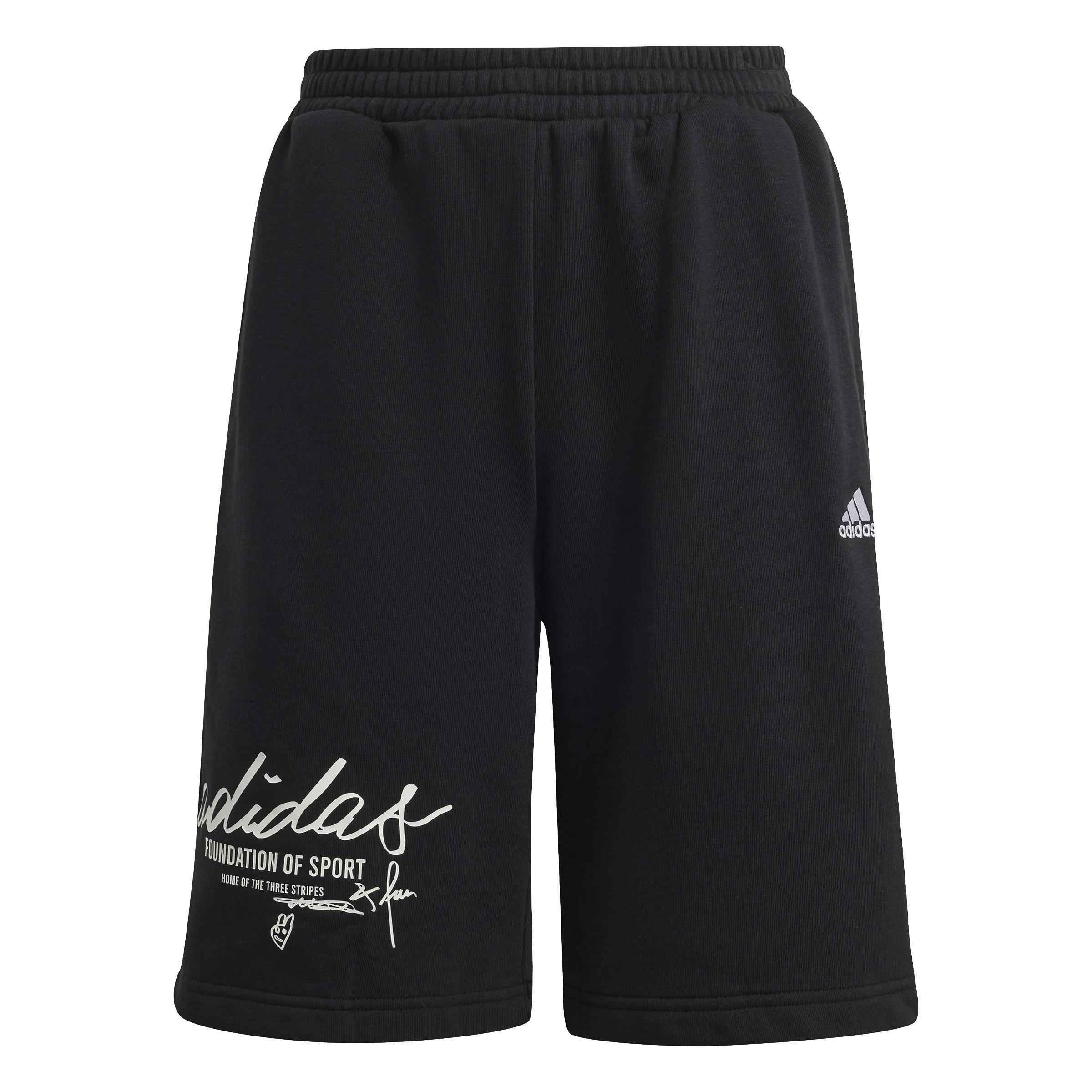 Unisex Kids Brand Love Shorts, Multicolour, A901_ONE, large image number 1