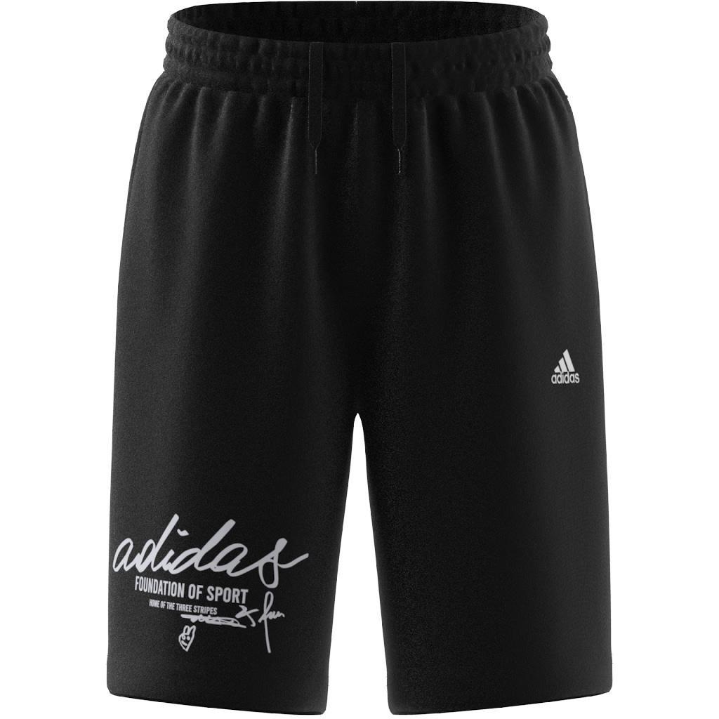 Unisex Kids Brand Love Shorts, Multicolour, A901_ONE, large image number 8