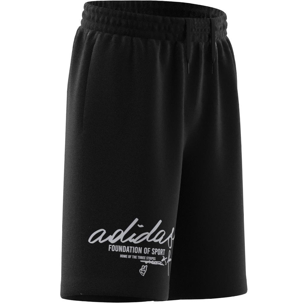 Unisex Kids Brand Love Shorts, Multicolour, A901_ONE, large image number 11