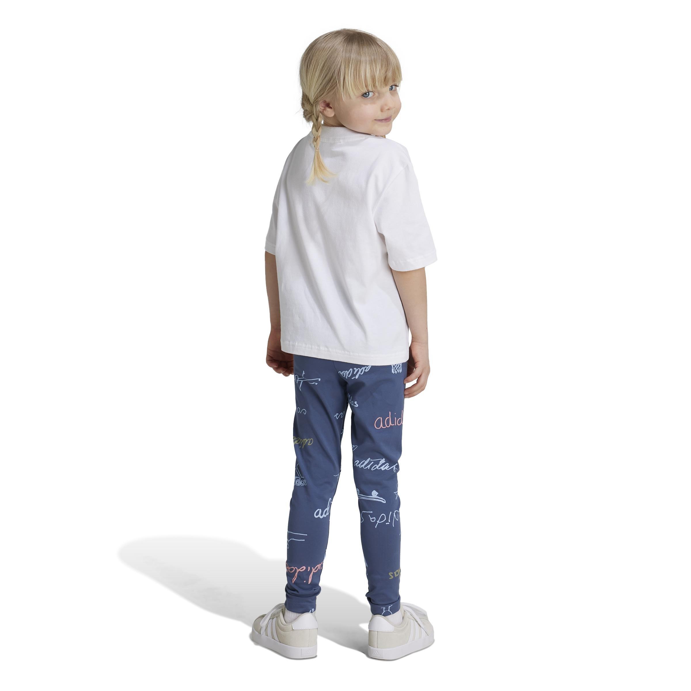 Unisex Kids Brand Love Summer Set, White, A901_ONE, large image number 2