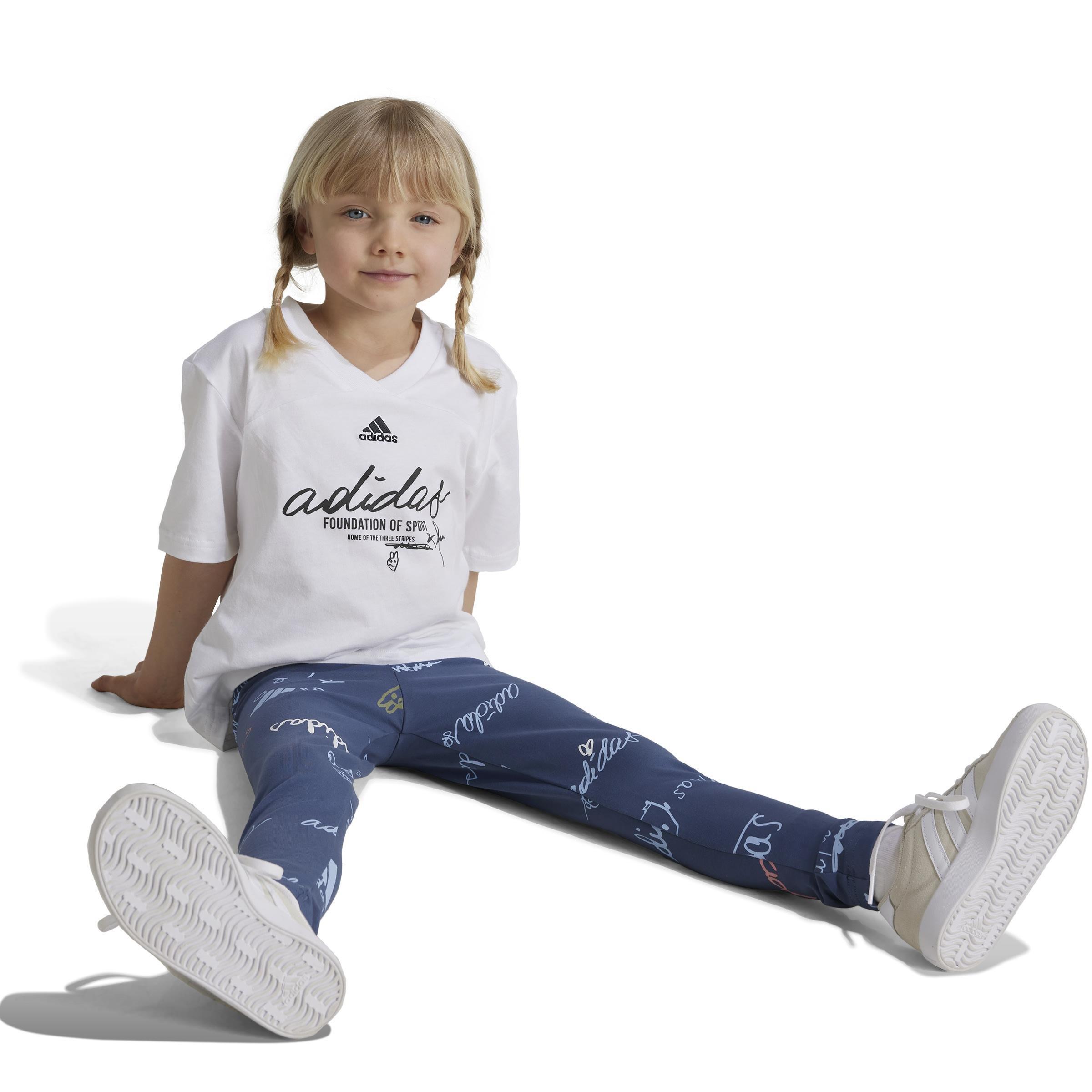 Unisex Kids Brand Love Summer Set, White, A901_ONE, large image number 4