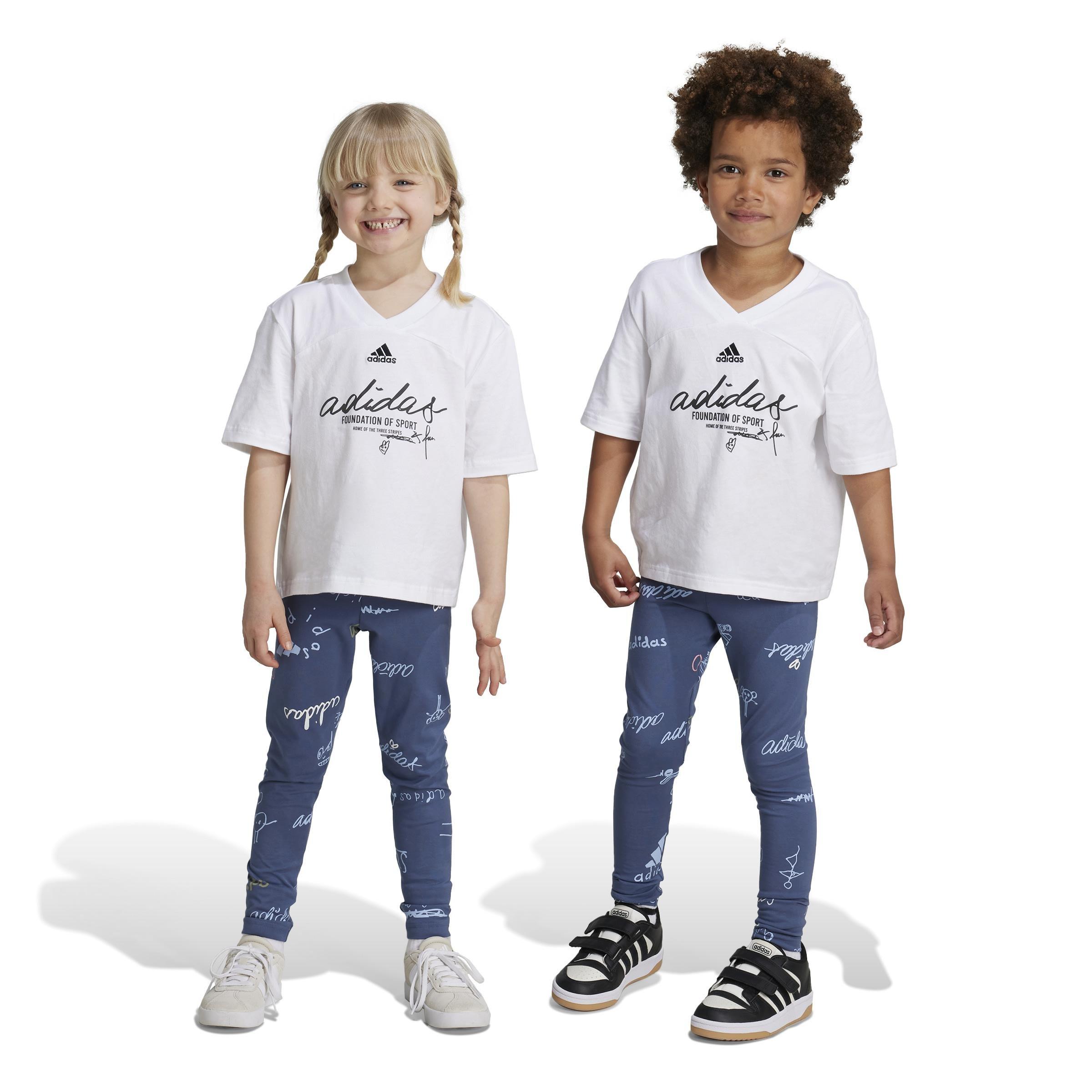 Unisex Kids Brand Love Summer Set, White, A901_ONE, large image number 9