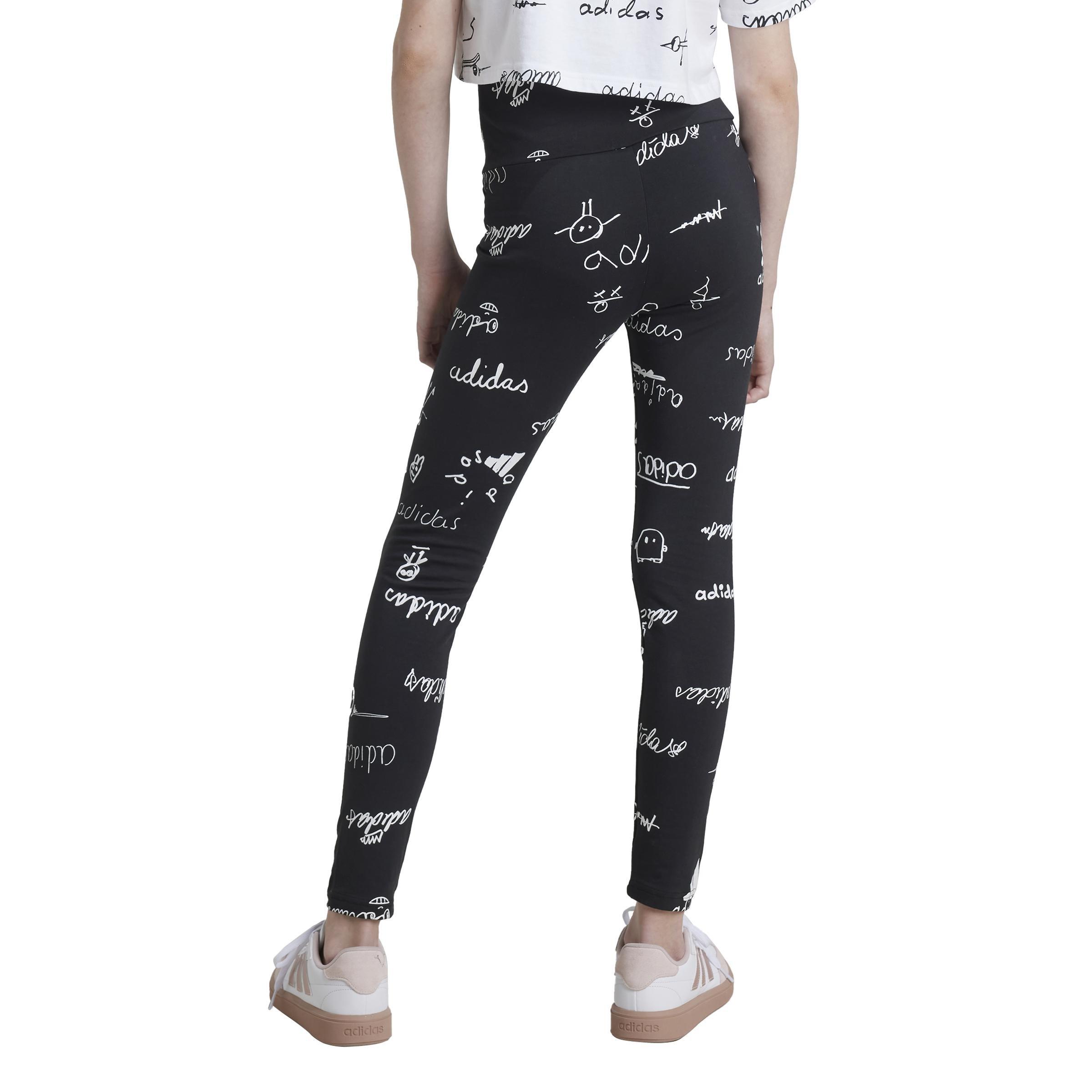Kids Brand Love Leggings, Black, , large image number 2