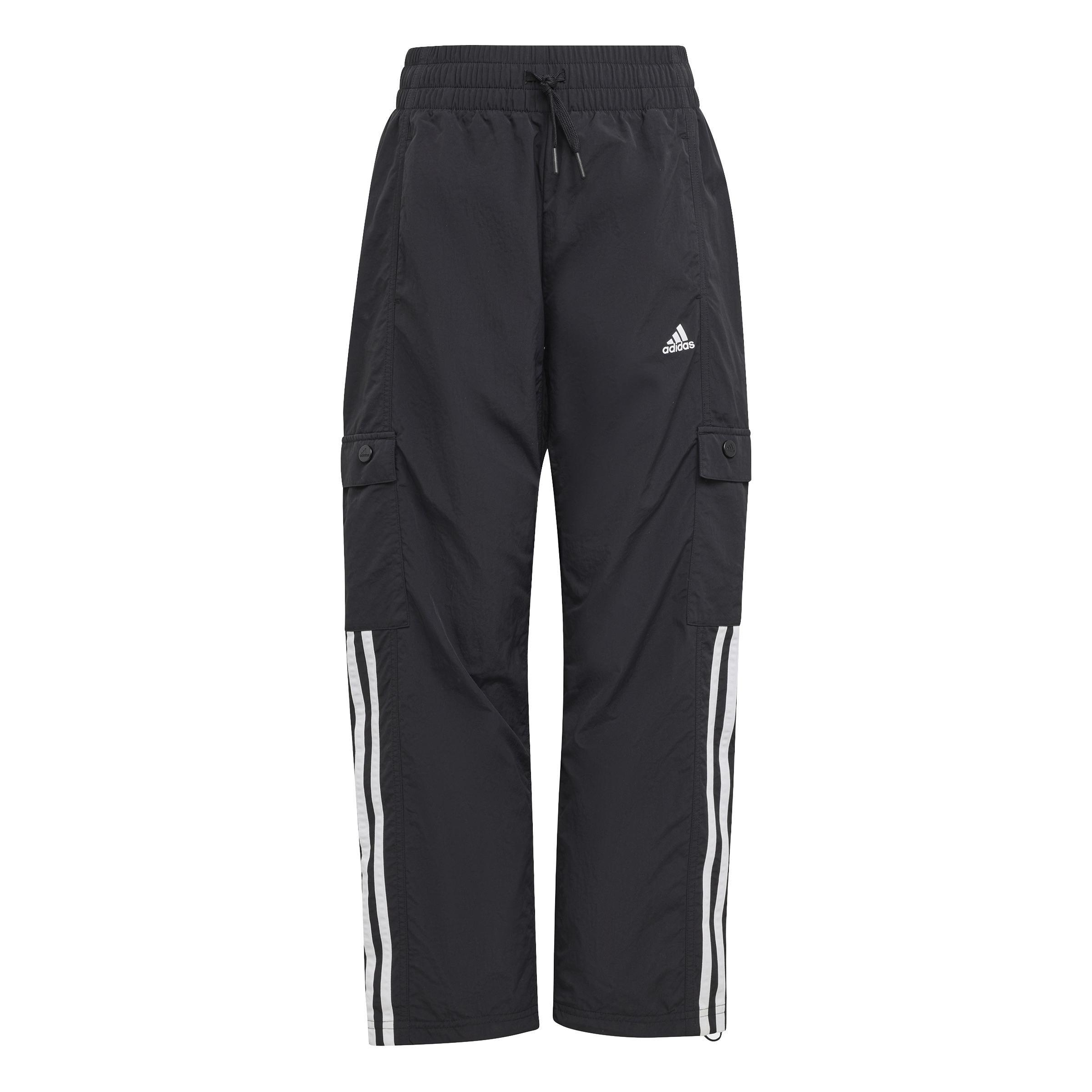 Unisex Kids Street Jam Woven Cargo Trousers, Black, , large image number 0
