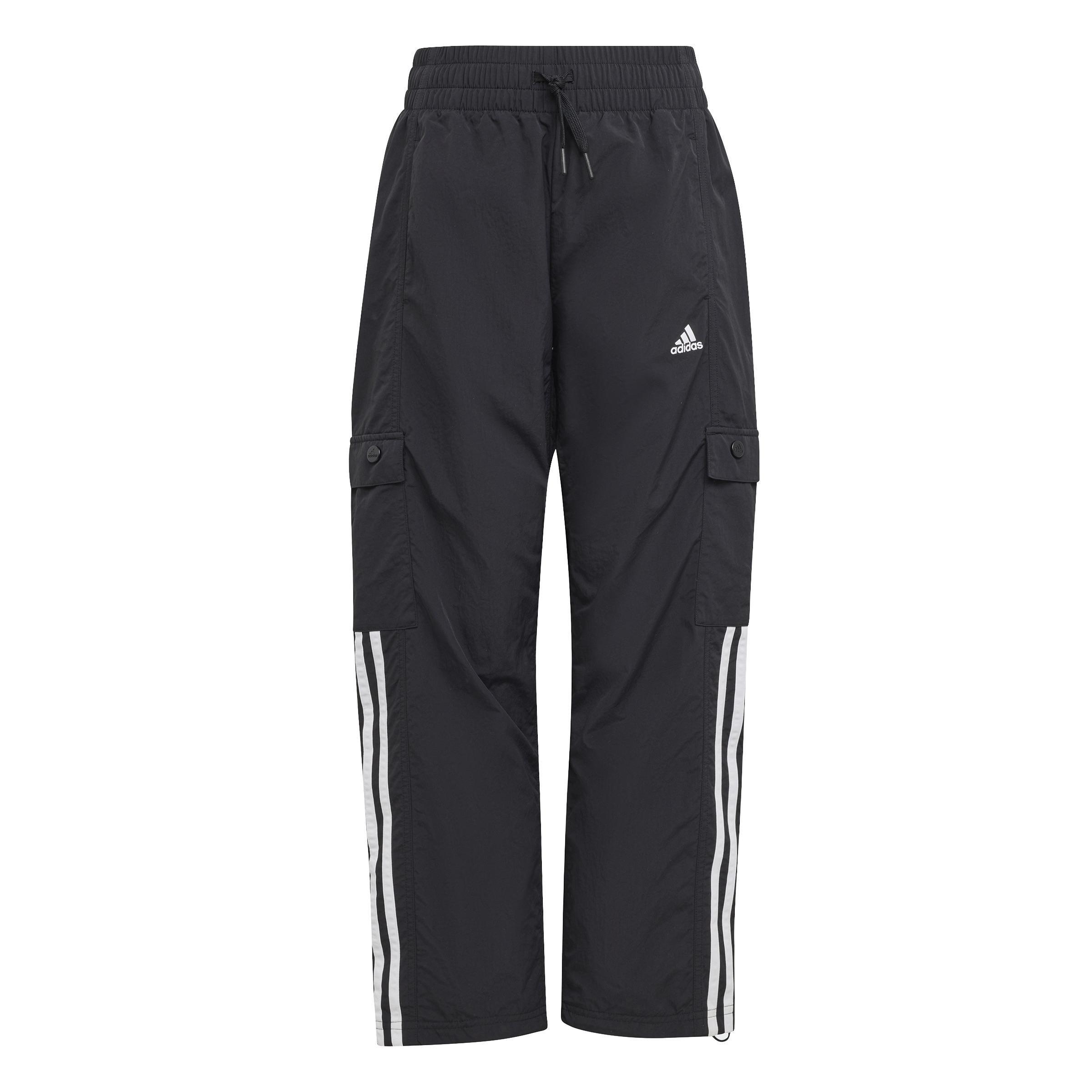 Unisex Kids Street Jam Woven Cargo Trousers, Black, , large image number 1