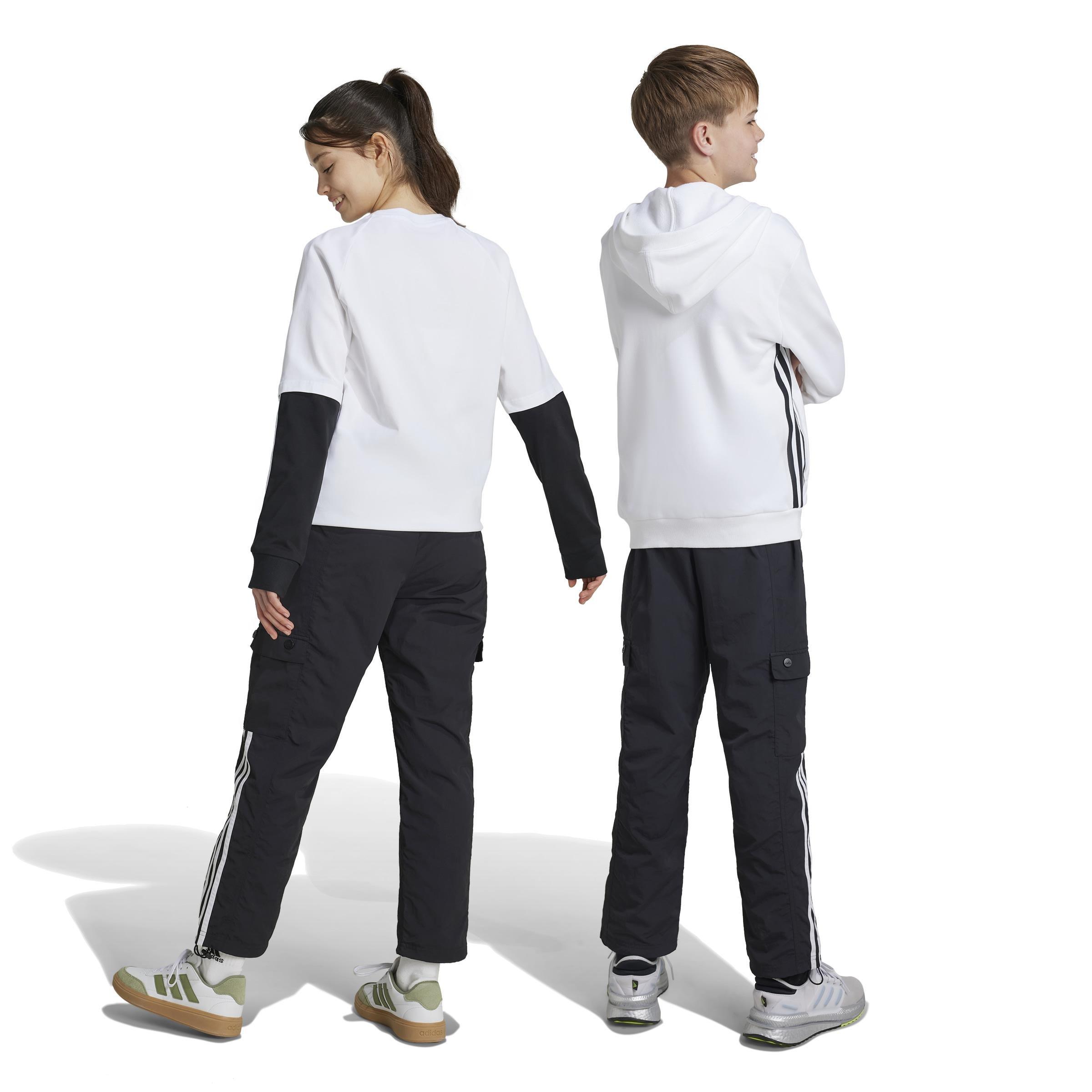 Unisex Kids Street Jam Woven Cargo Trousers, Black, , large image number 2