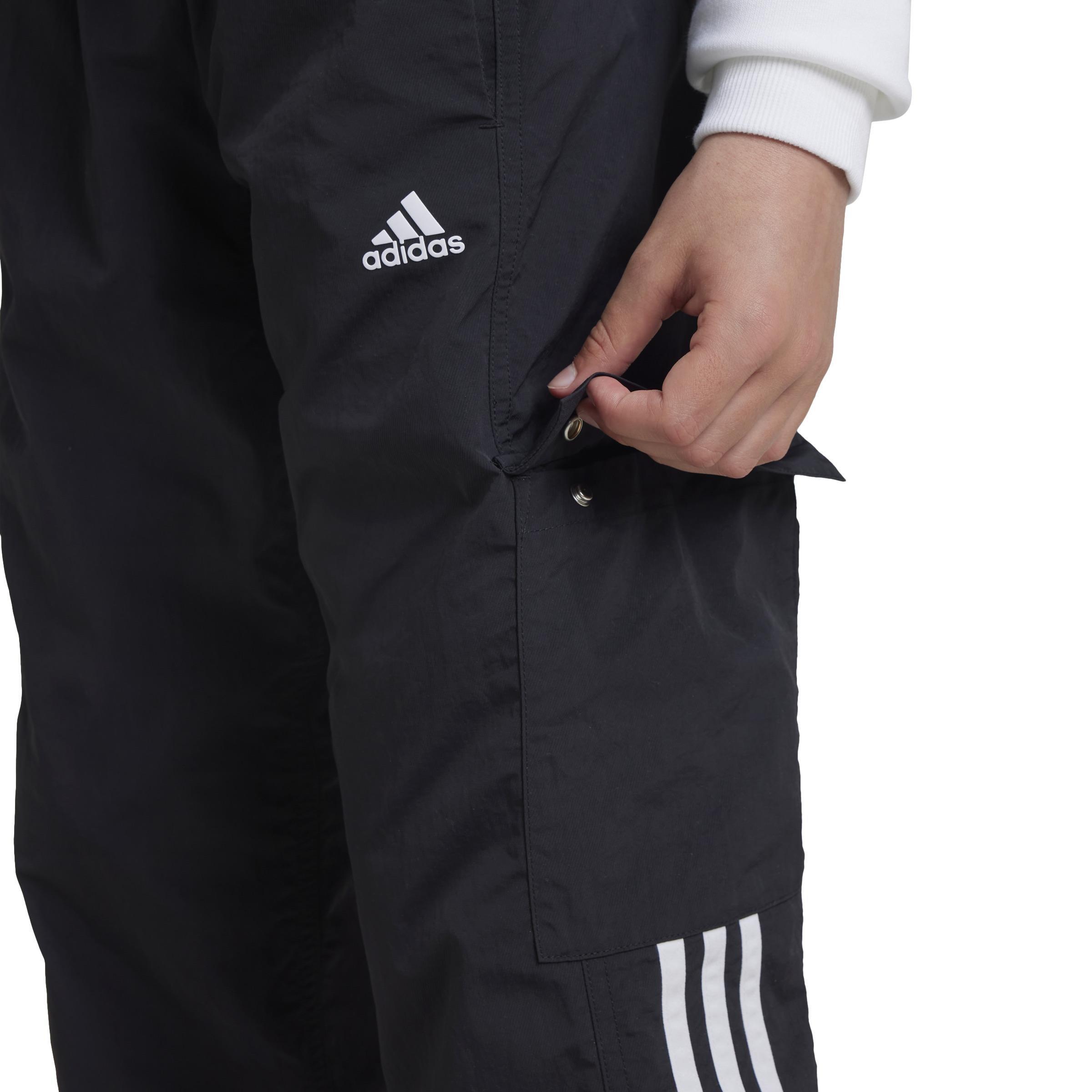 Unisex Kids Street Jam Woven Cargo Trousers, Black, , large image number 3