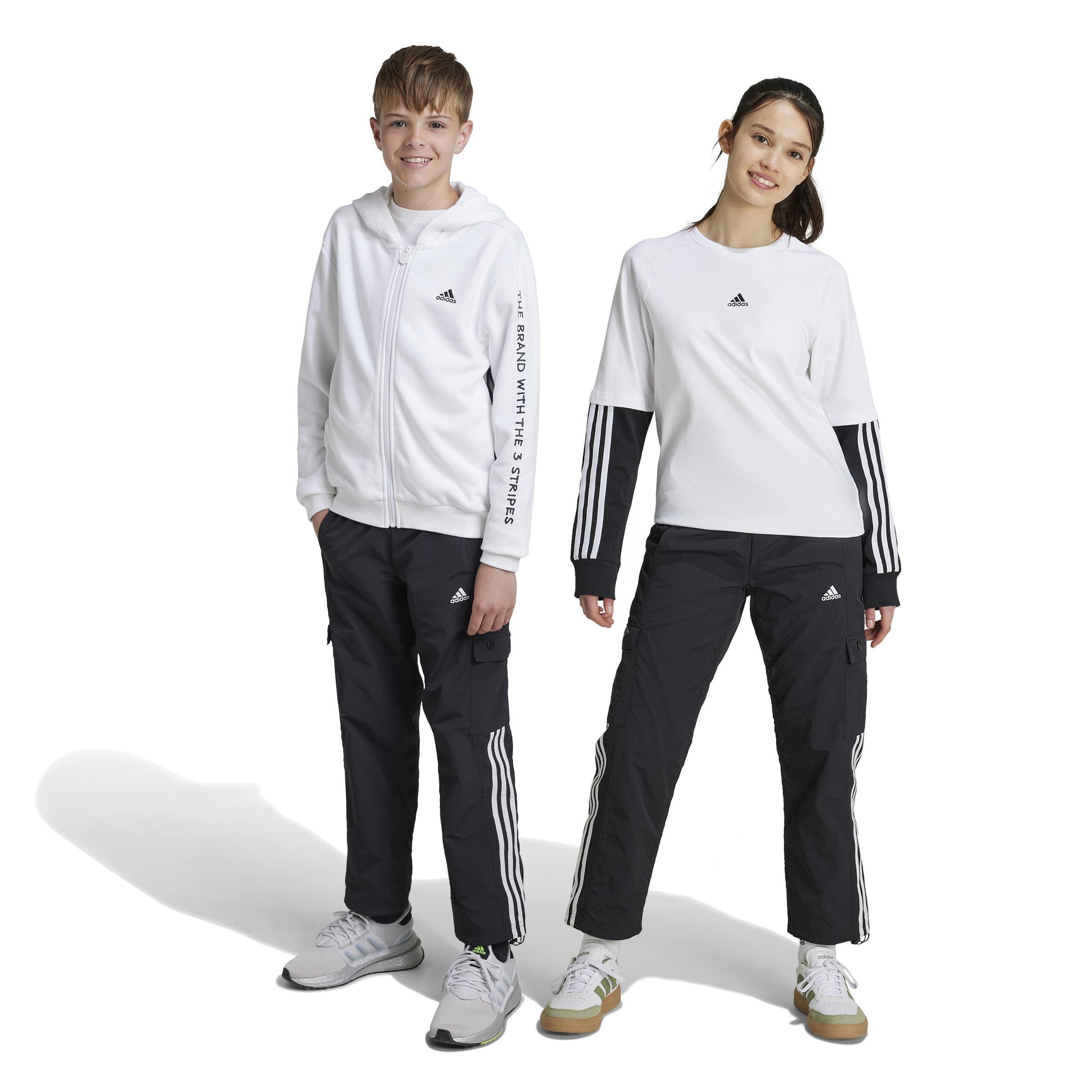 Unisex Kids Street Jam Woven Cargo Trousers, Black, , large image number 14