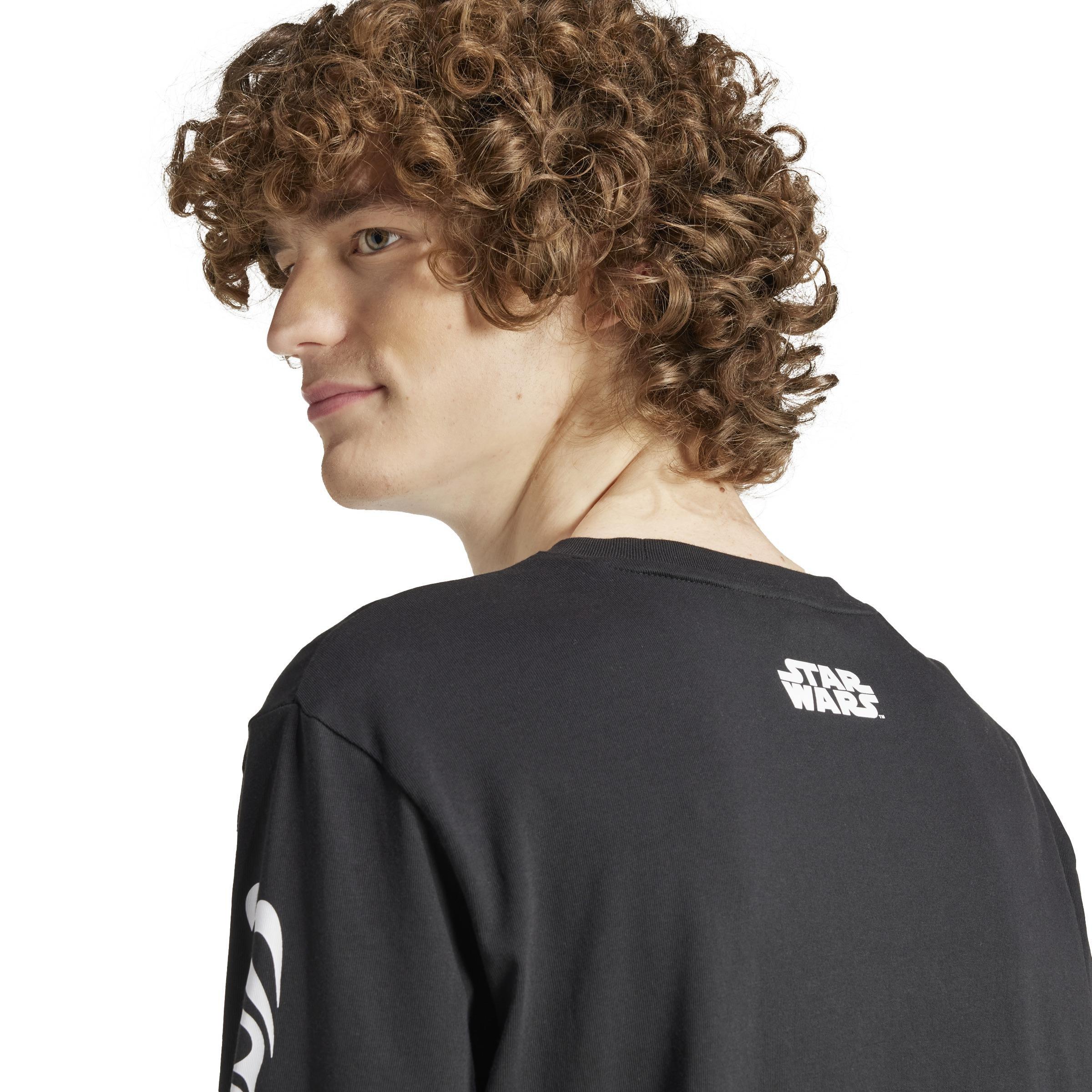 adidas Star Wars Nanzuka Long Sleeve T-Shirt, Black, A901_ONE, large image number 5