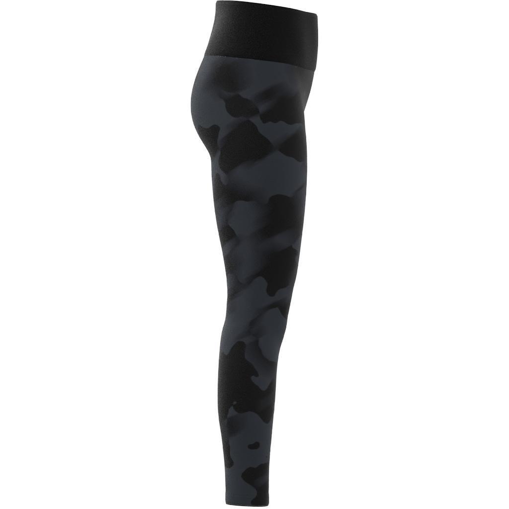 Kids Future Icons Camo Print 7/8 Leggings, Black, , large image number 6