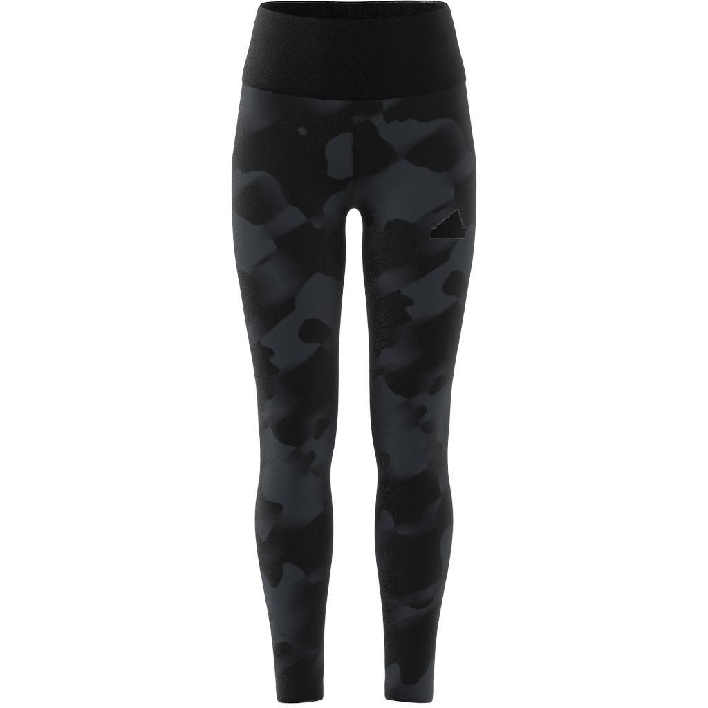 Kids Future Icons Camo Print 7/8 Leggings, Black, , large image number 8