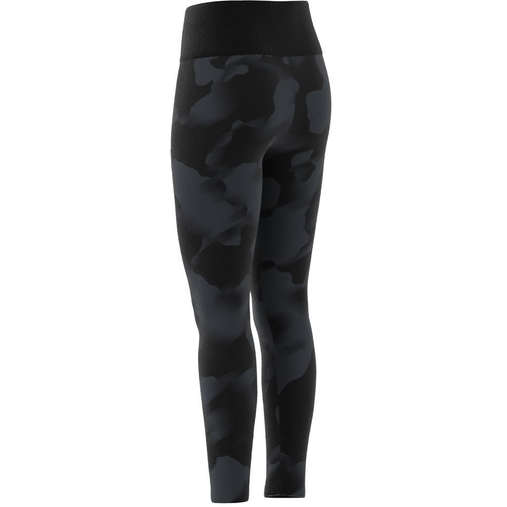 Kids Future Icons Camo Print 7/8 Leggings, Black, , large image number 10