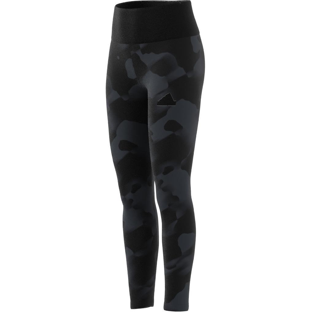 Kids Future Icons Camo Print 7/8 Leggings, Black, , large image number 13