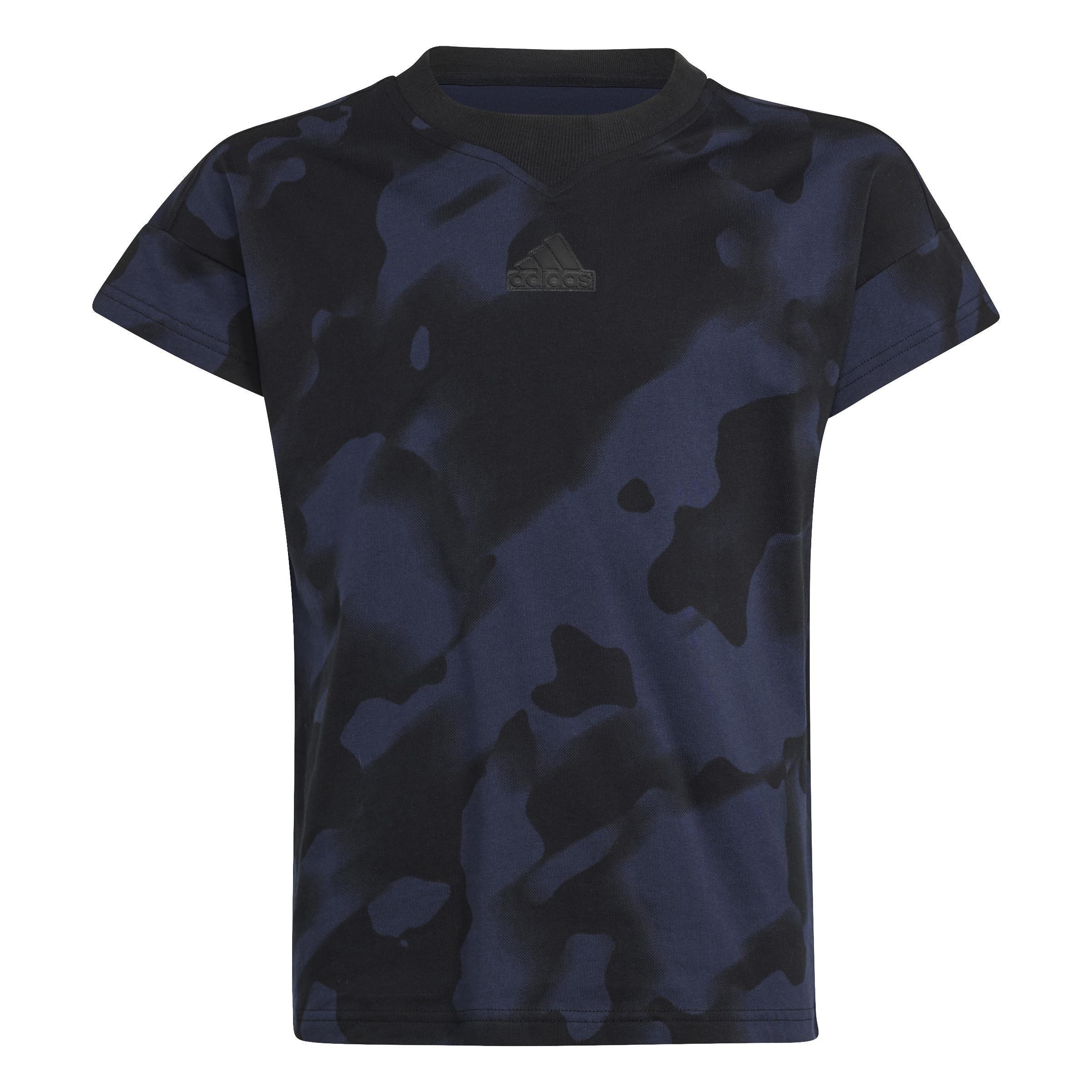 Kids Future Icons Camo Printed T-Shirt, Black