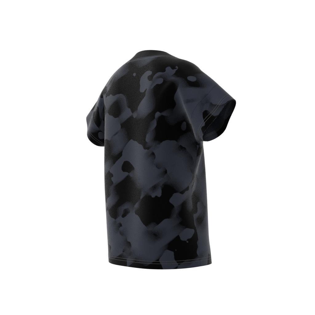 Kids Future Icons Camo Printed T-Shirt, Black, A901_ONE, large image number 6