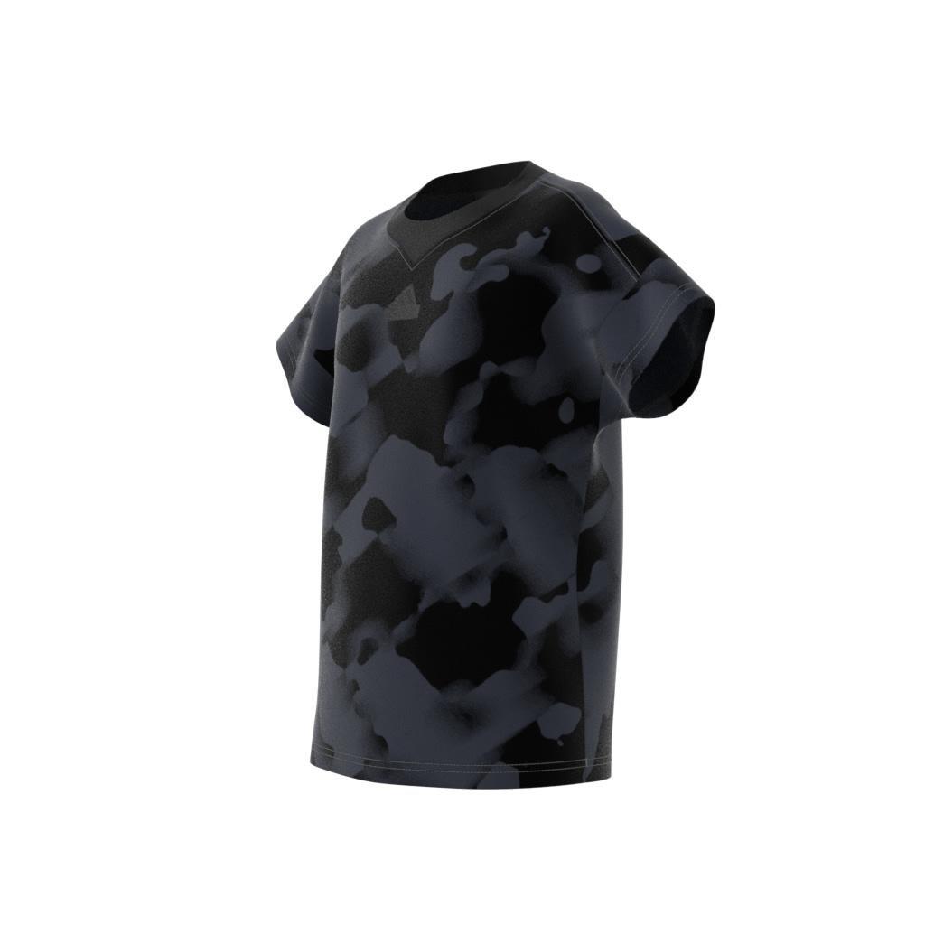 Kids Future Icons Camo Printed T-Shirt, Black, A901_ONE, large image number 10