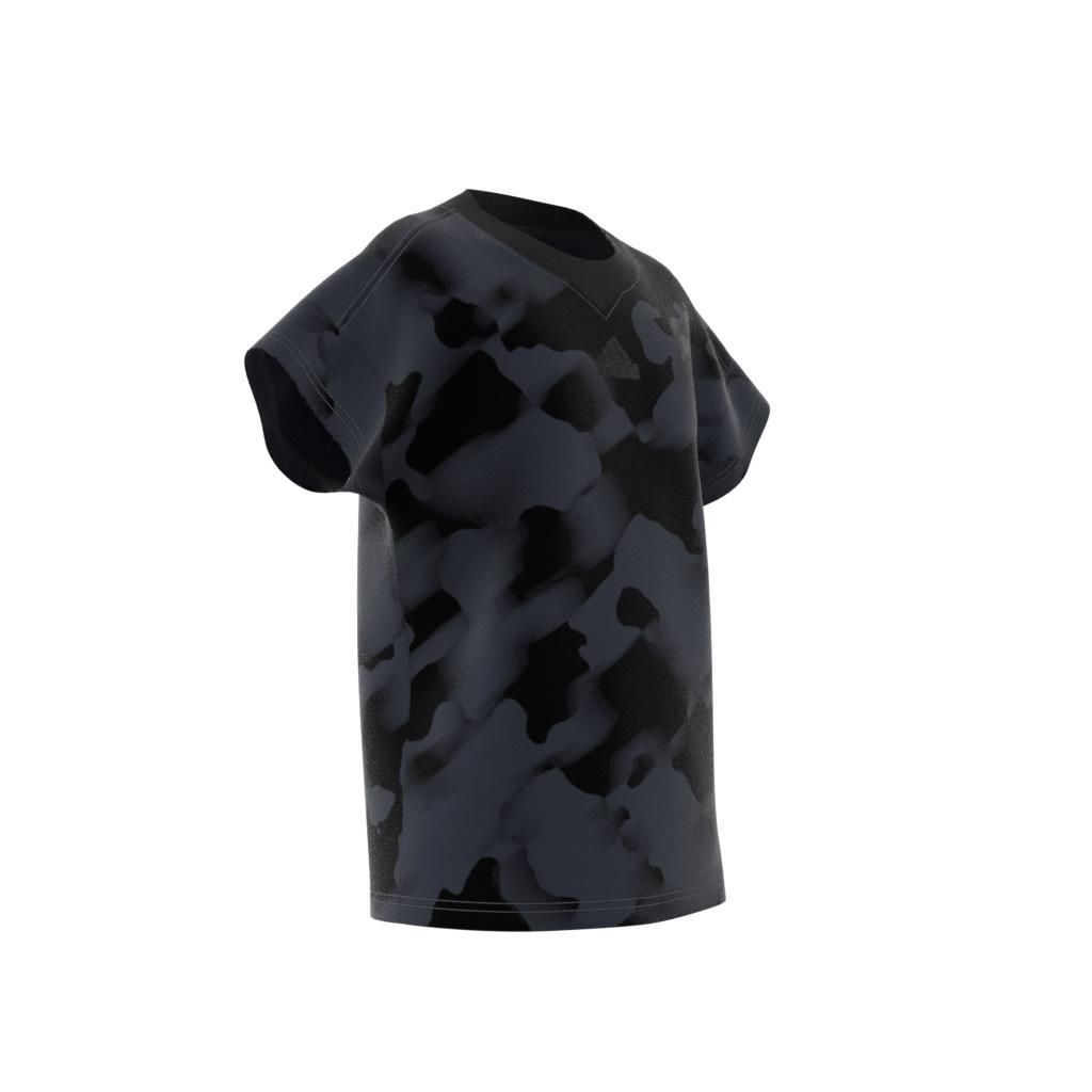 Kids Future Icons Camo Printed T-Shirt, Black, A901_ONE, large image number 14