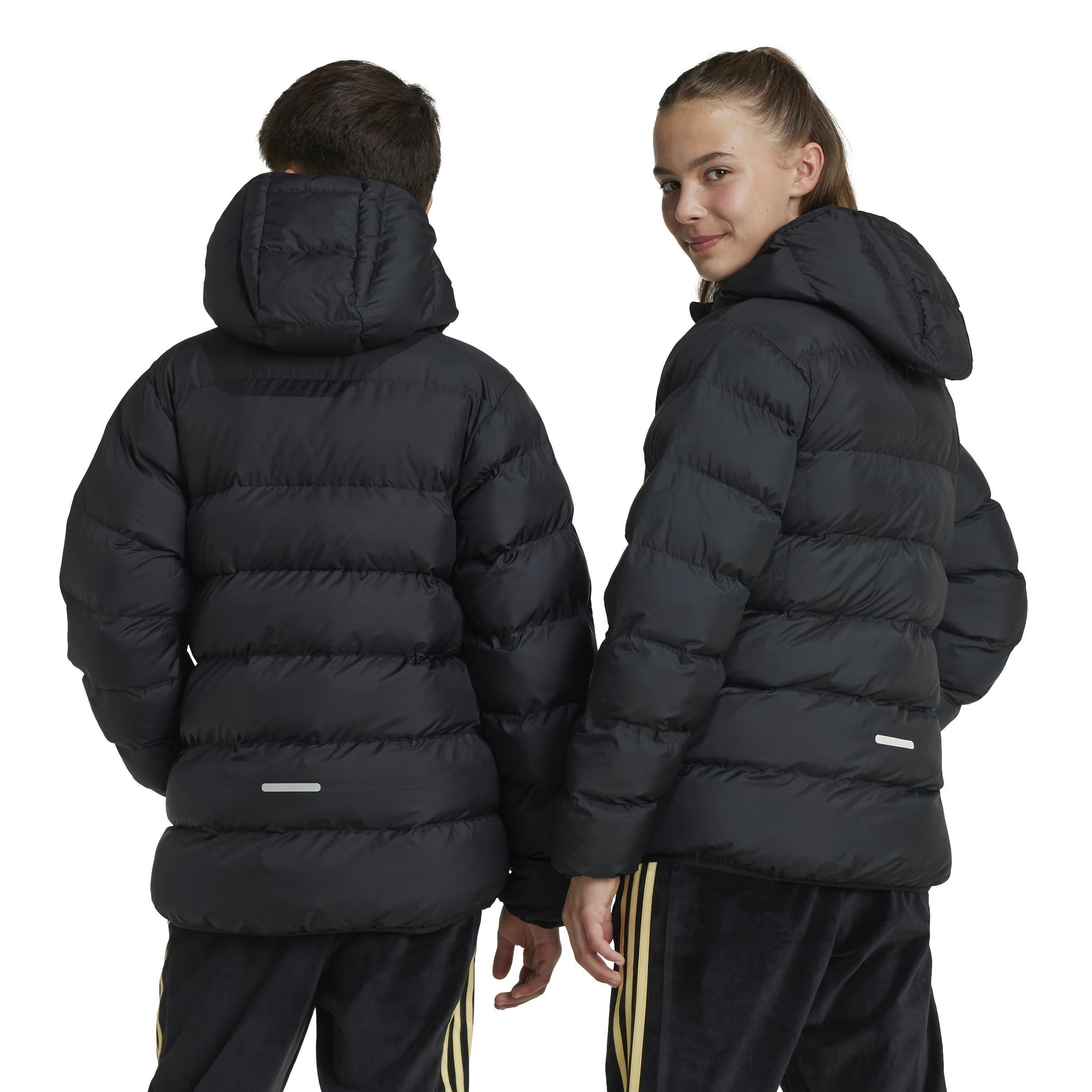 Unisex Kids Synthetic Down Jacket, Black, A901_ONE, large image number 3