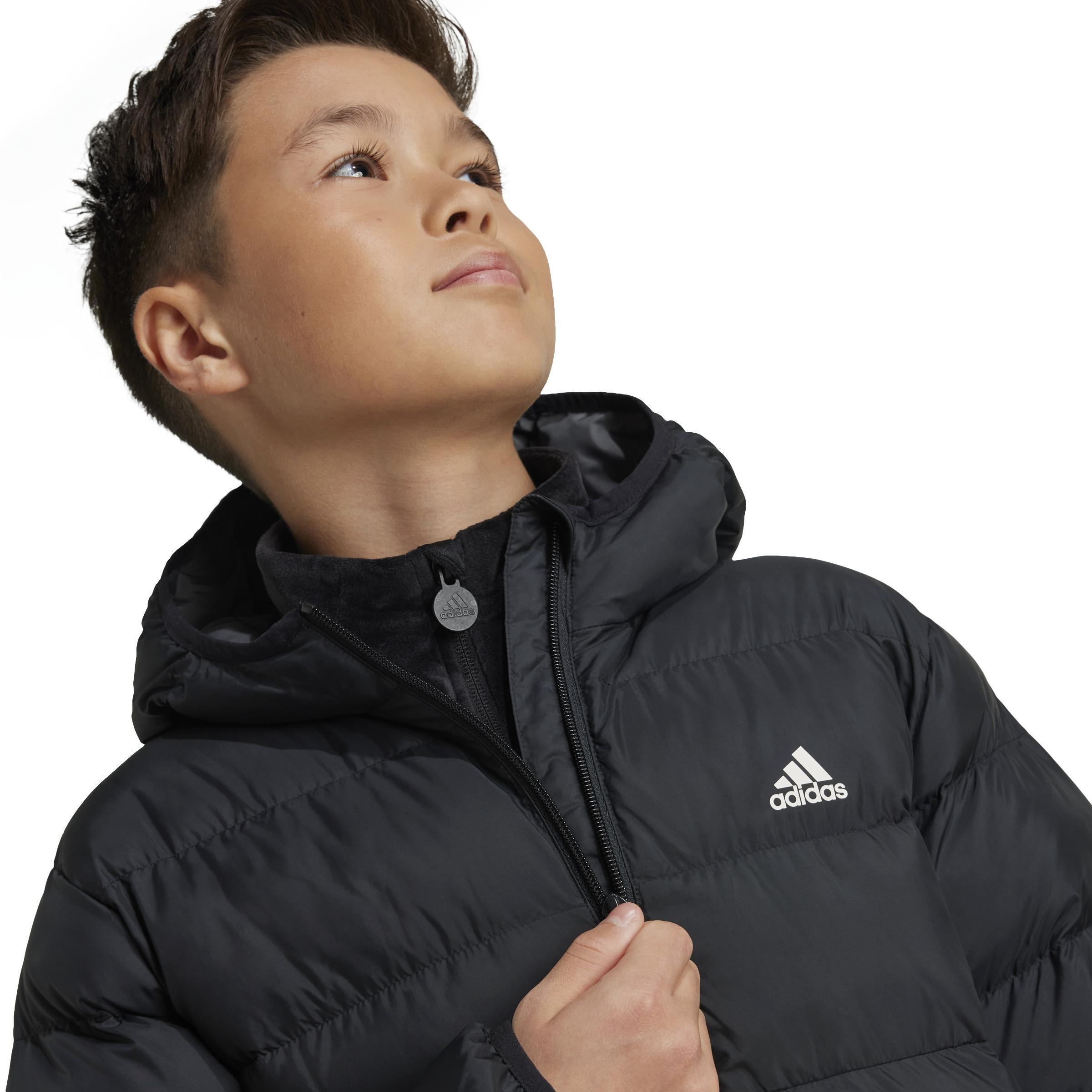 Unisex Kids Synthetic Down Jacket, Black, A901_ONE, large image number 5