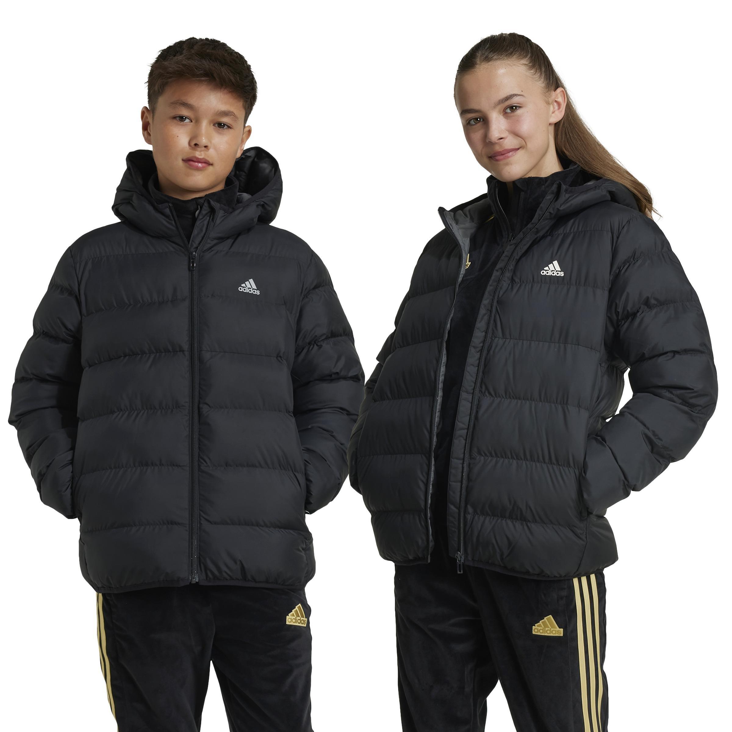 Unisex Kids Synthetic Down Jacket, Black, A901_ONE, large image number 6
