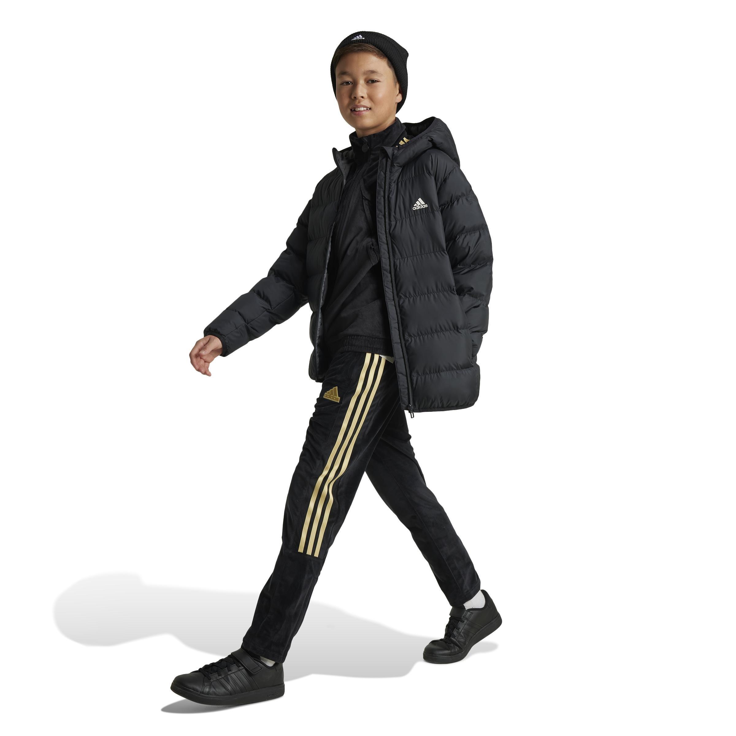 Unisex Kids Synthetic Down Jacket, Black, A901_ONE, large image number 7