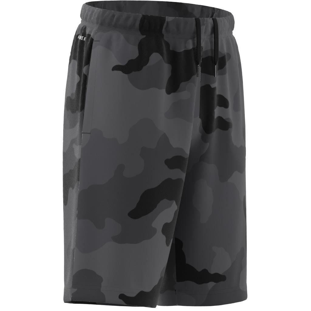 Unisex Kids Train Essentials Seasonal Print Shorts, Black, , large image number 5