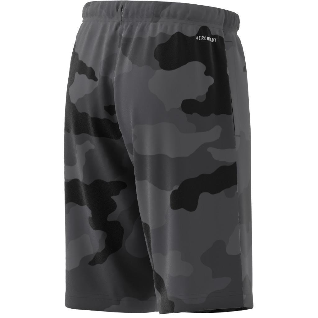 Unisex Kids Train Essentials Seasonal Print Shorts, Black, , large image number 7