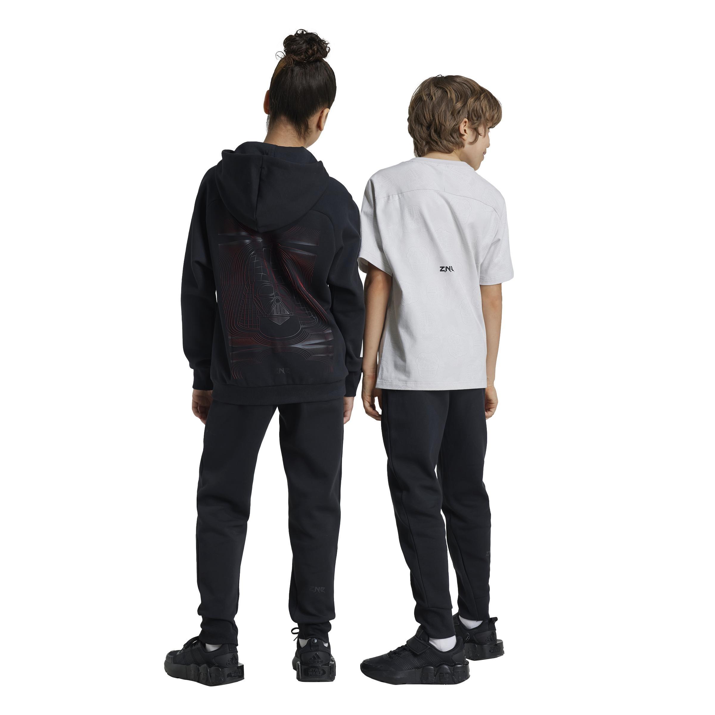 Unisex Kids adidas Star Wars Z.N.E. Tracksuit Bottoms, Black, , large image number 3