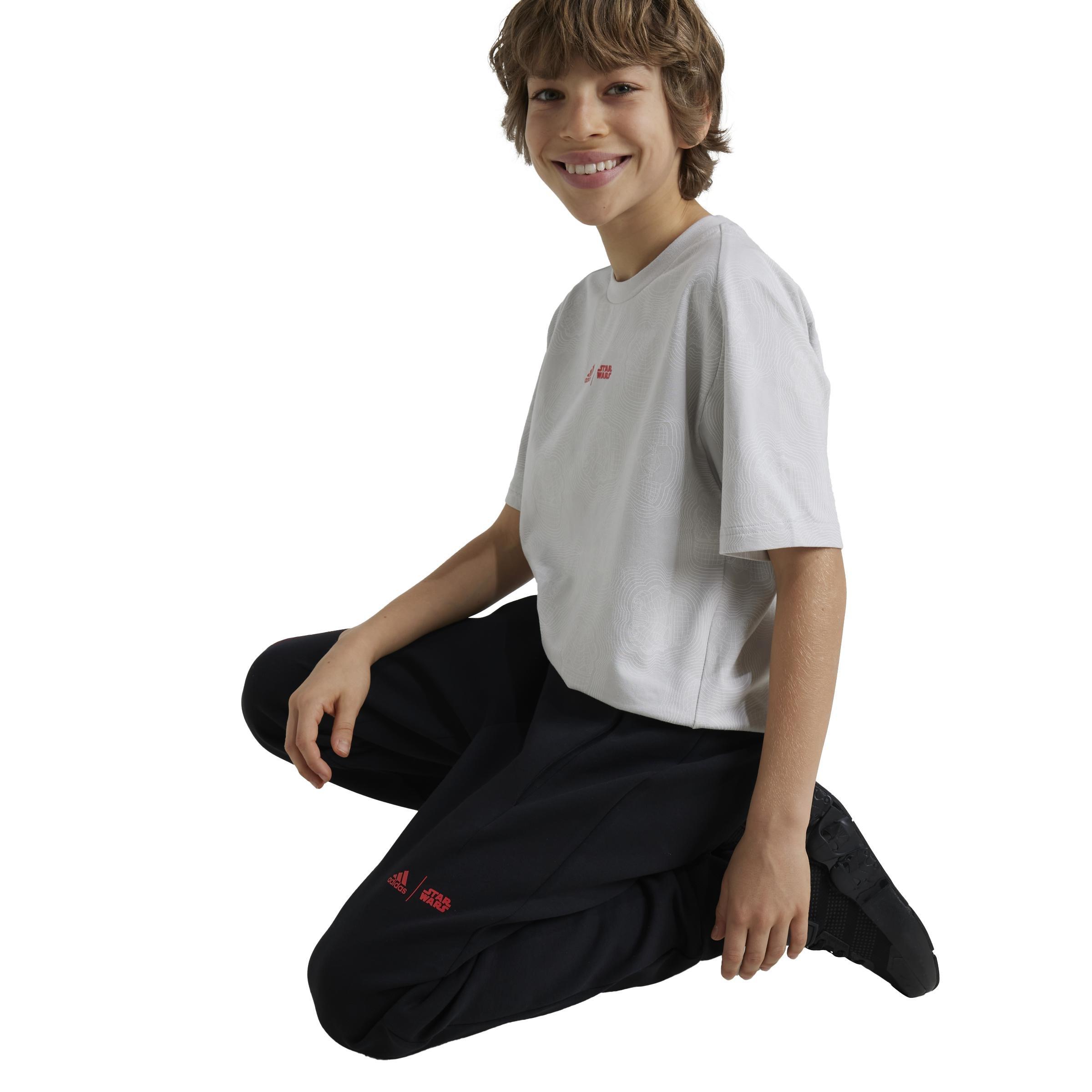 Unisex Kids adidas Star Wars Z.N.E. Tracksuit Bottoms, Black, , large image number 4