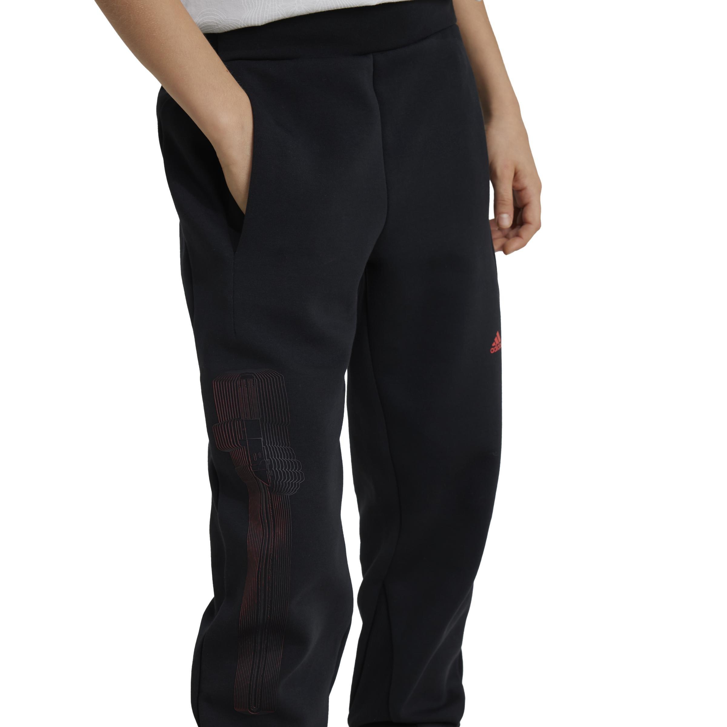 Unisex Kids adidas Star Wars Z.N.E. Tracksuit Bottoms, Black, , large image number 5