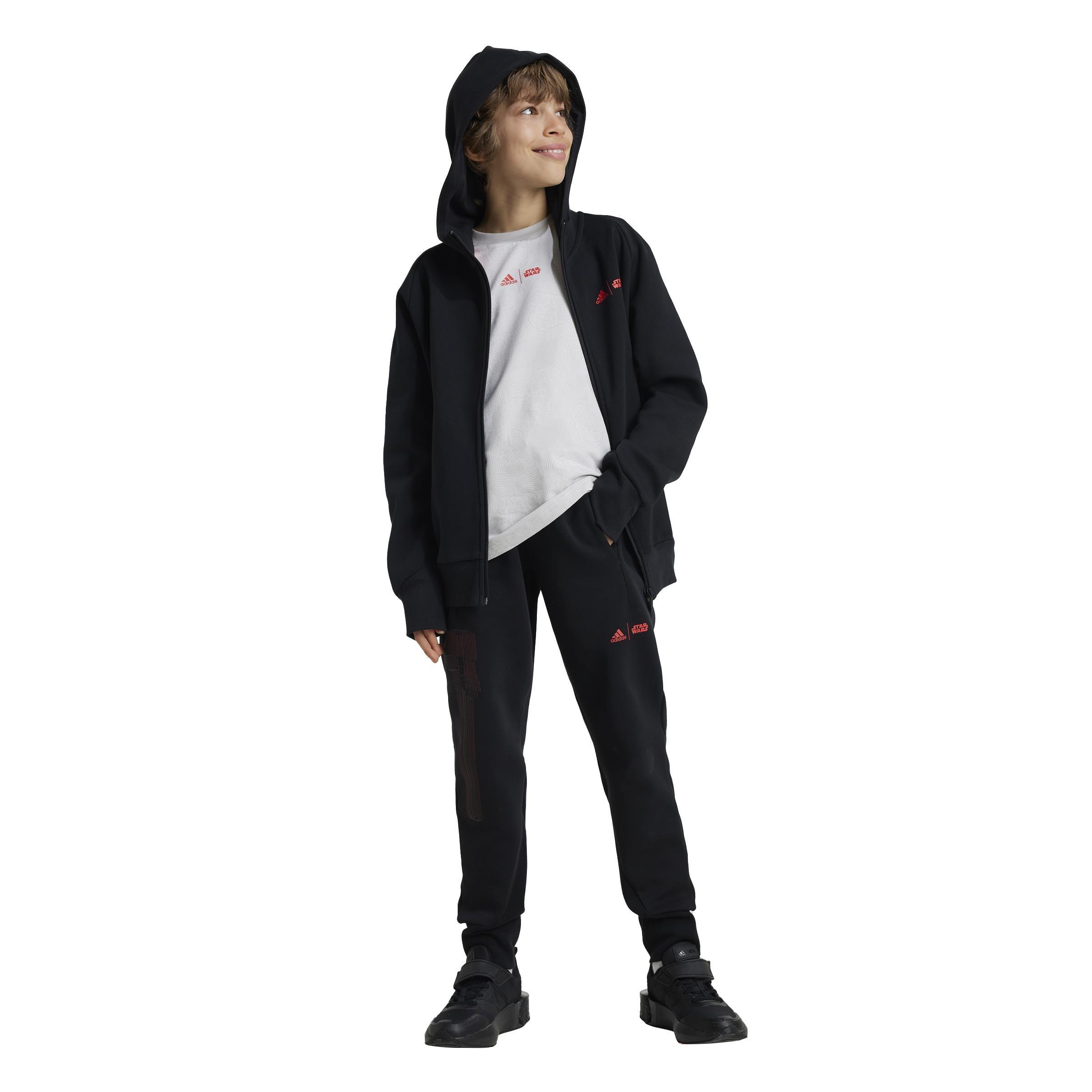 Unisex Kids adidas Star Wars Z.N.E. Tracksuit Bottoms, Black, , large image number 8