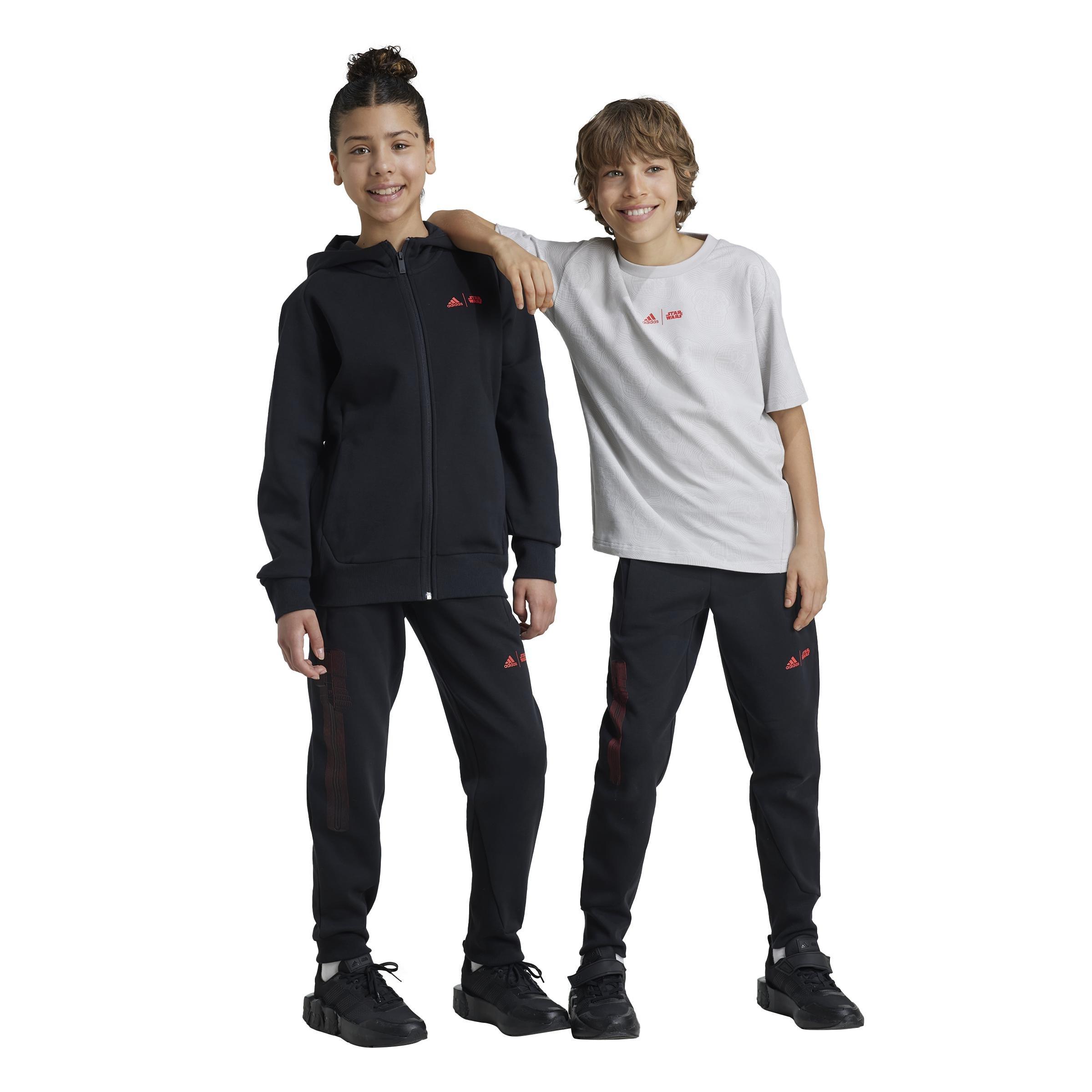 Unisex Kids adidas Star Wars Z.N.E. Tracksuit Bottoms, Black, , large image number 9