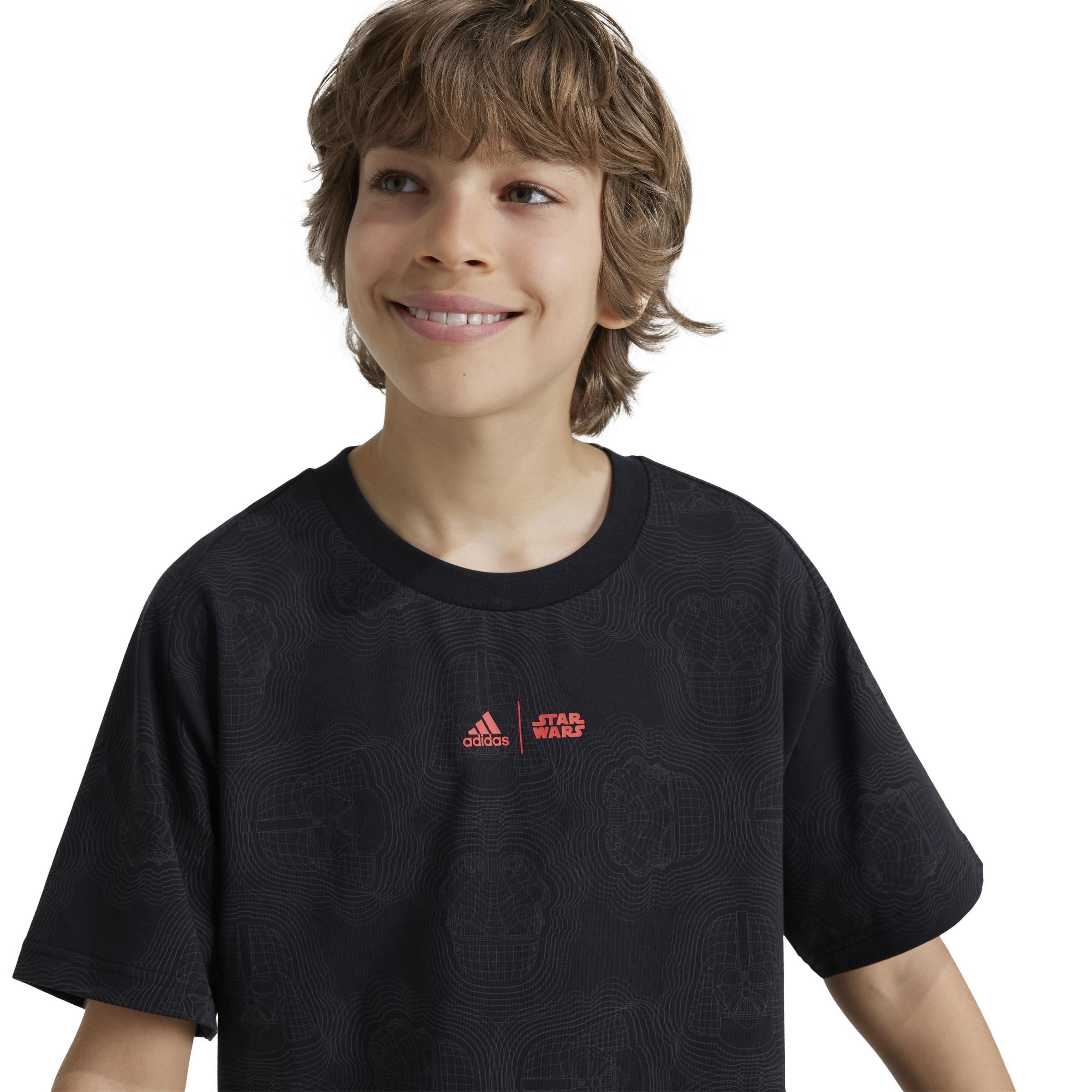 Unisex Kids adidas Star Wars Z.N.E. T-Shirt, Black, , large image number 5