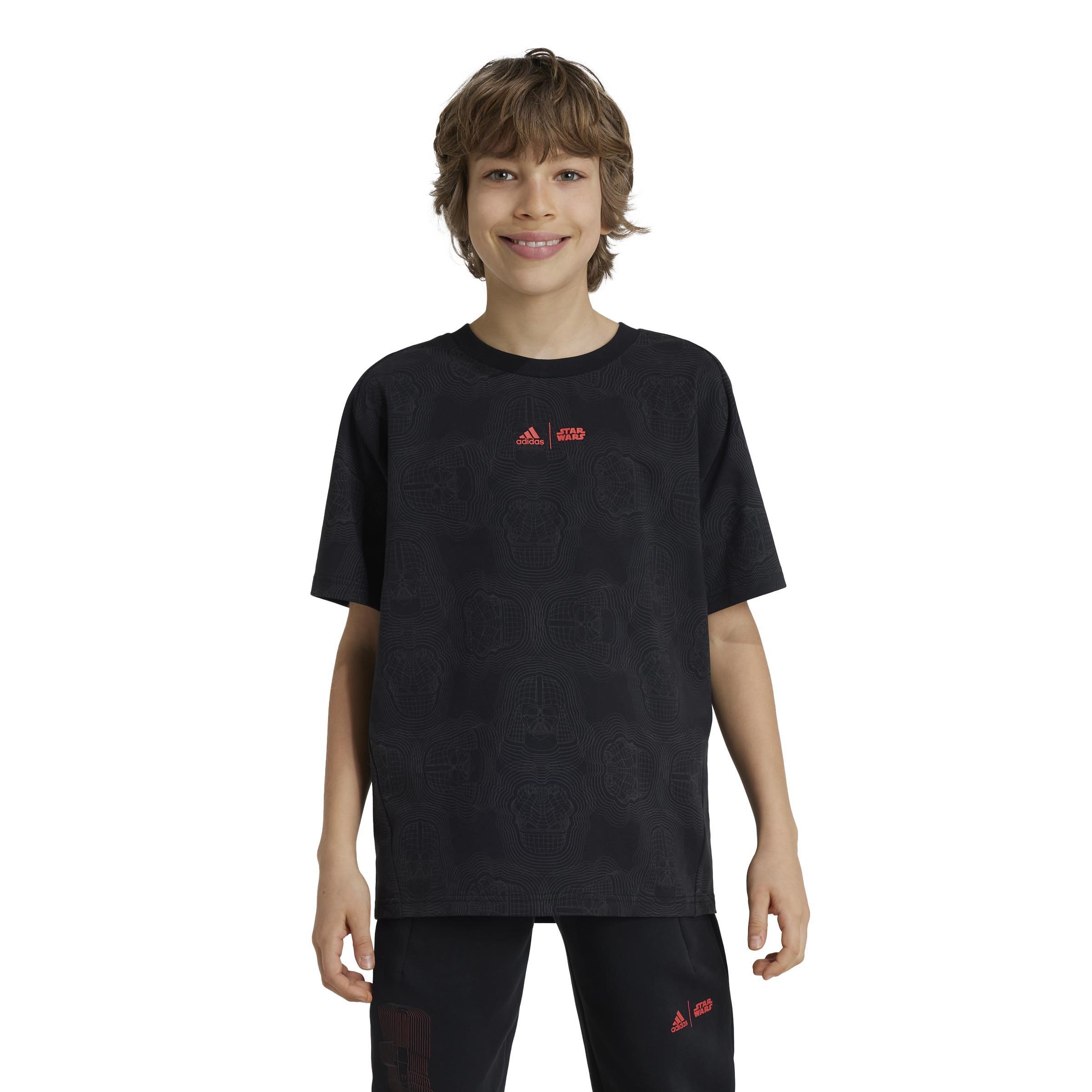 Unisex Kids adidas Star Wars Z.N.E. T-Shirt, Black, , large image number 6