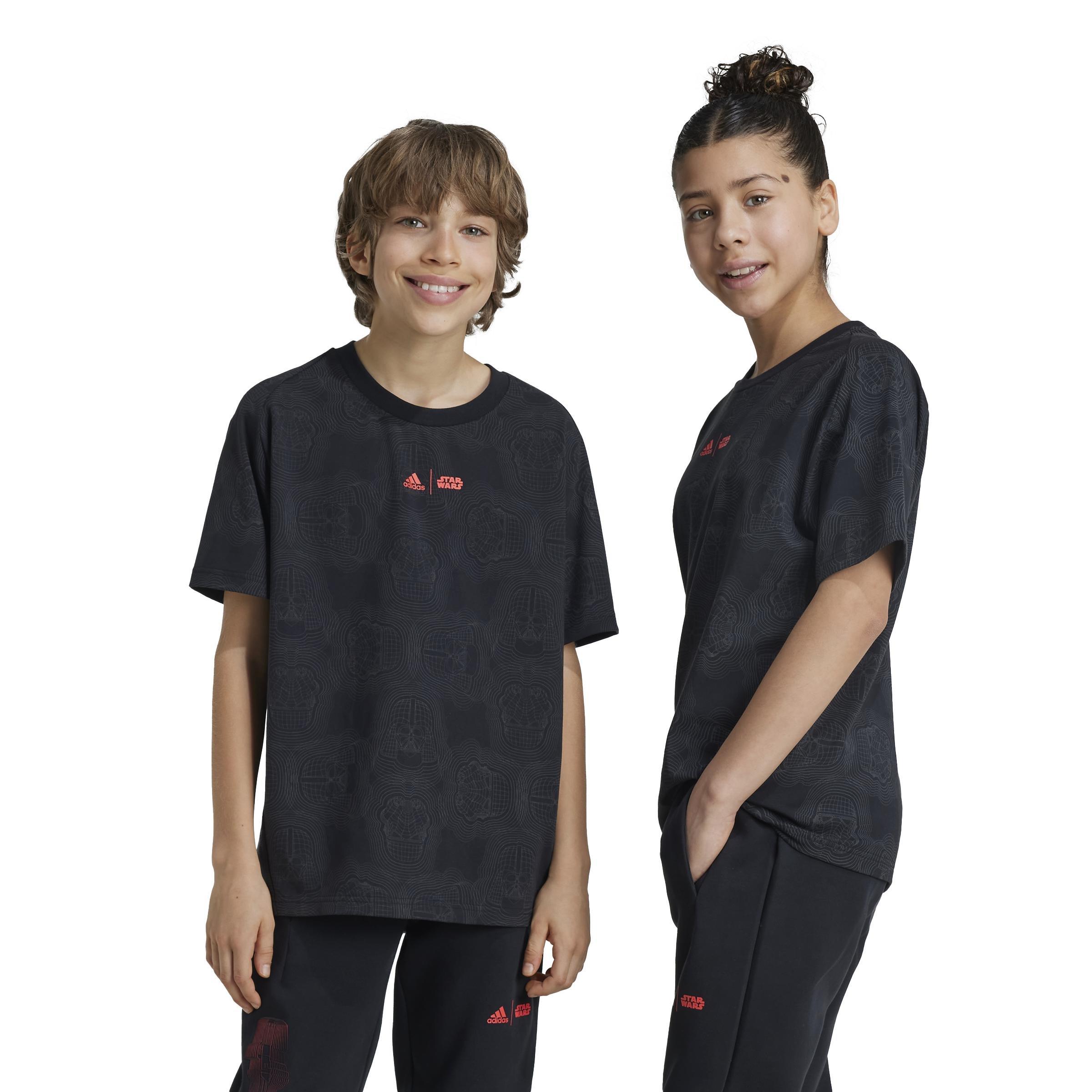 Unisex Kids adidas Star Wars Z.N.E. T-Shirt, Black, , large image number 8