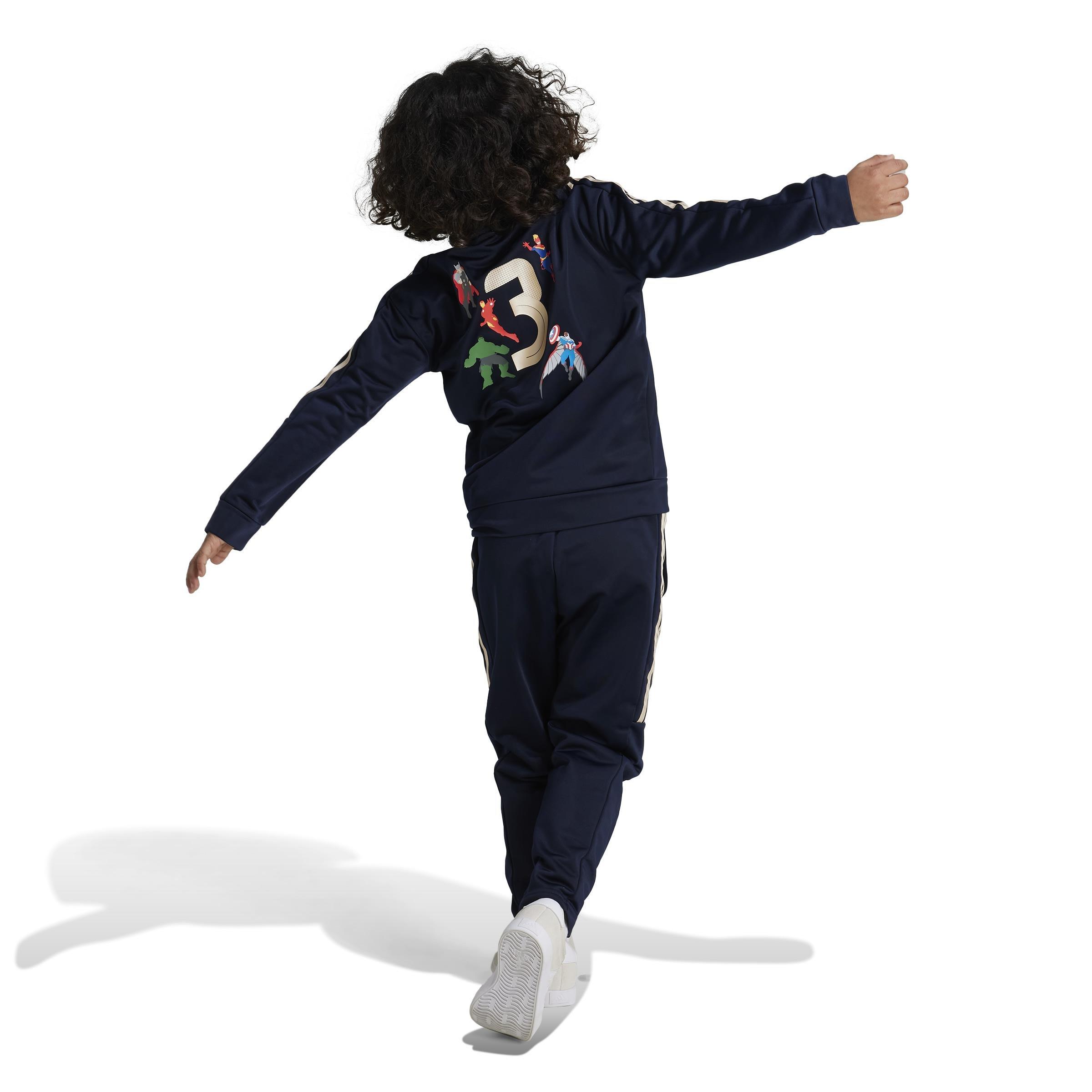 Unisex Kids Marvel Avengers Tiro Track Suit, Blue, , large image number 1